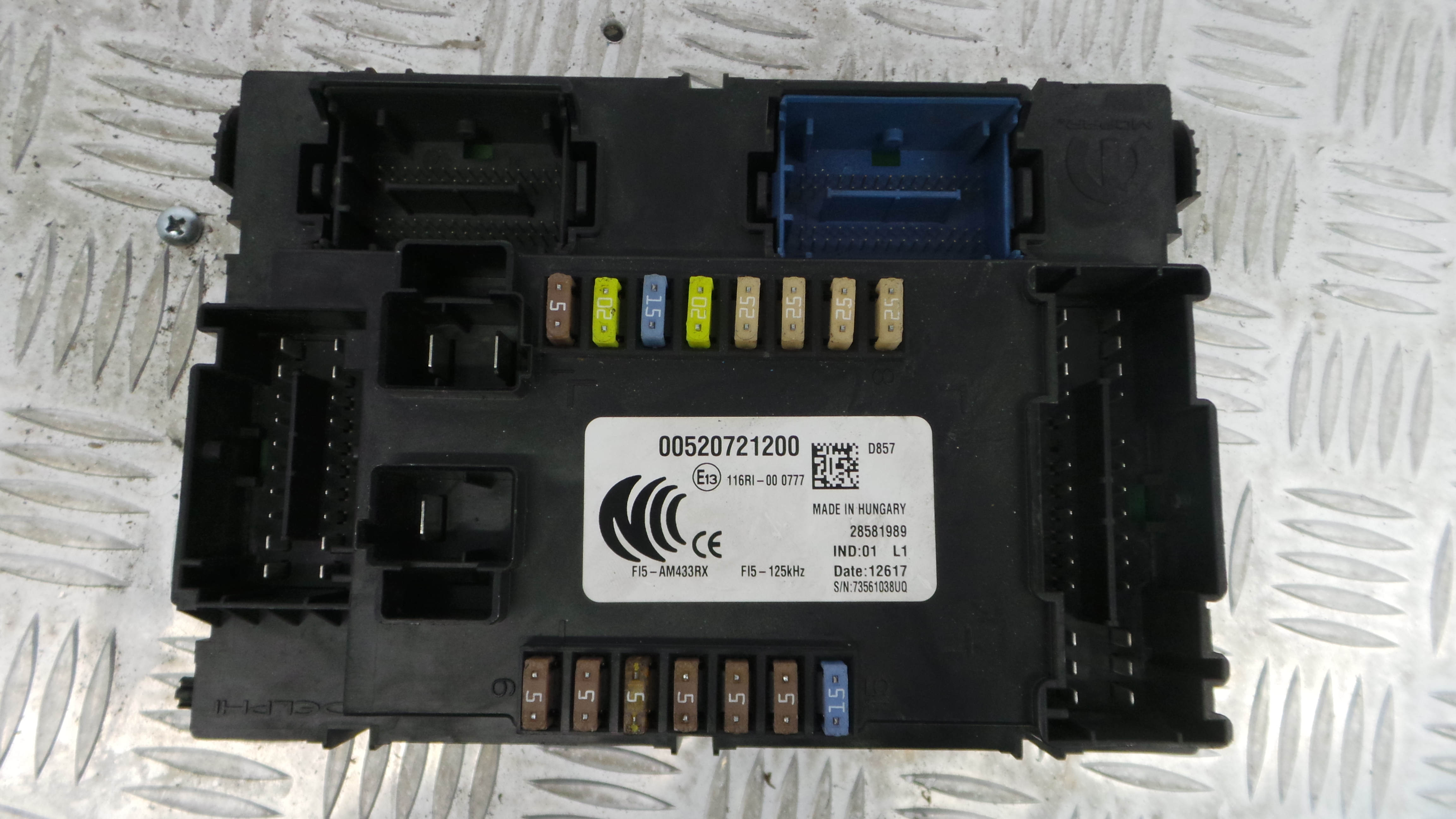 Caixa dos Fusíveis / BSI / UCH / SAM 00520721200 - FIAT EGEA Hatchback (356_, 357_), TIPO Hatchback-33130273