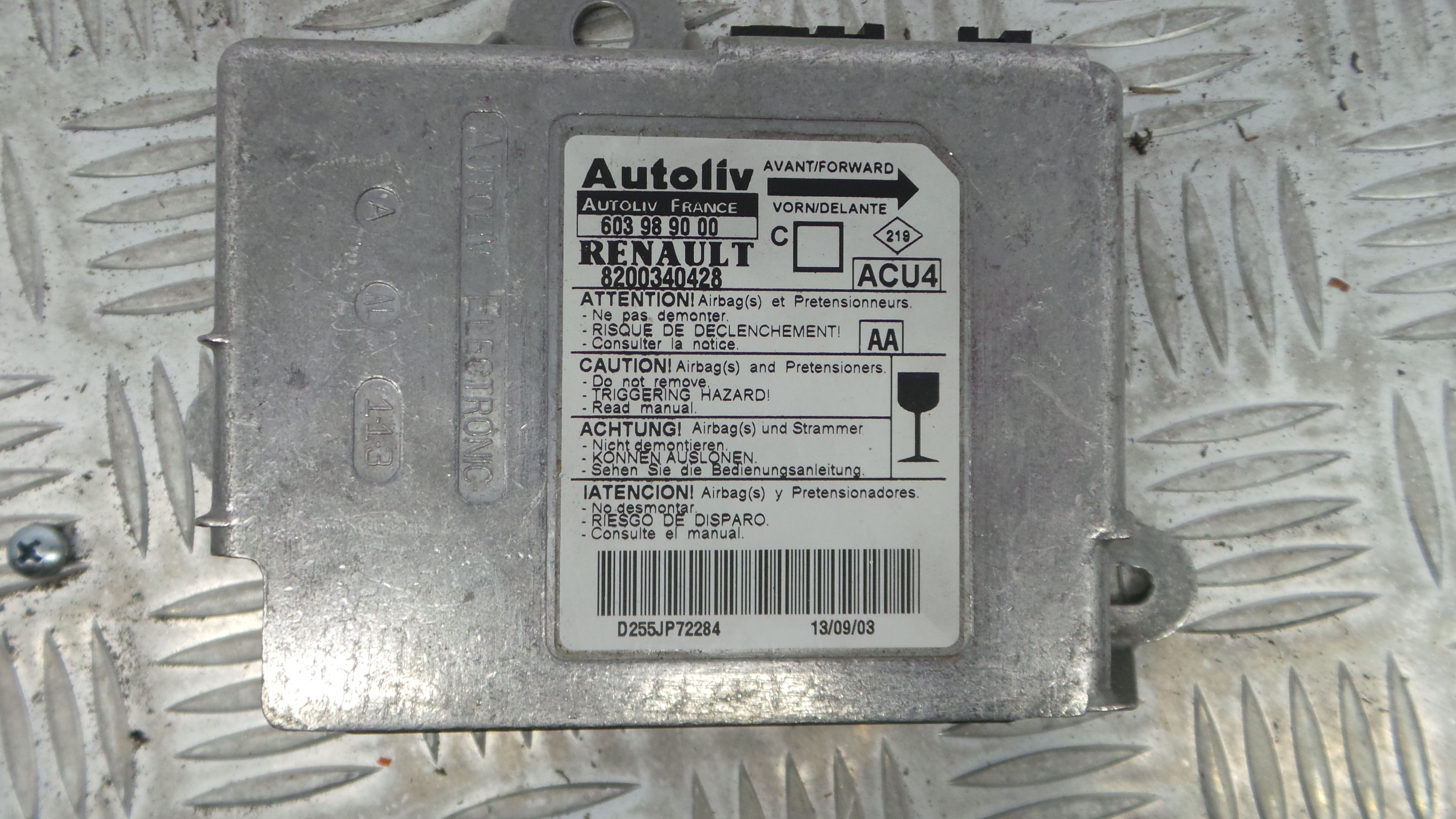 Centralina de Airbags 8200340428 - RENAULT MEGANE II (BM0/1_, CM0/1_)-33148144