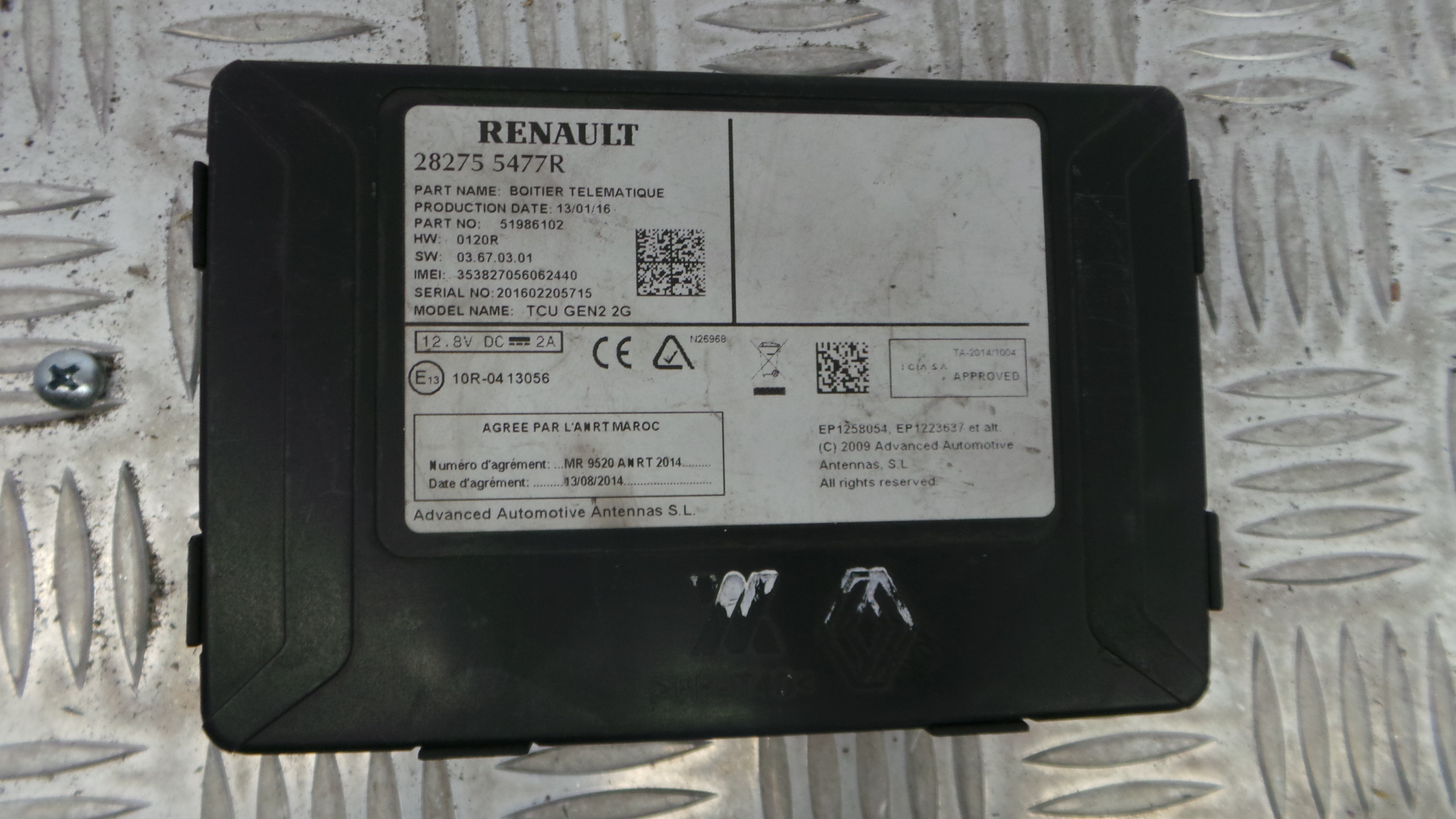 Centrais multimédias 282755477R - RENAULT TWINGO III (BCM_, BCA_)-33150359