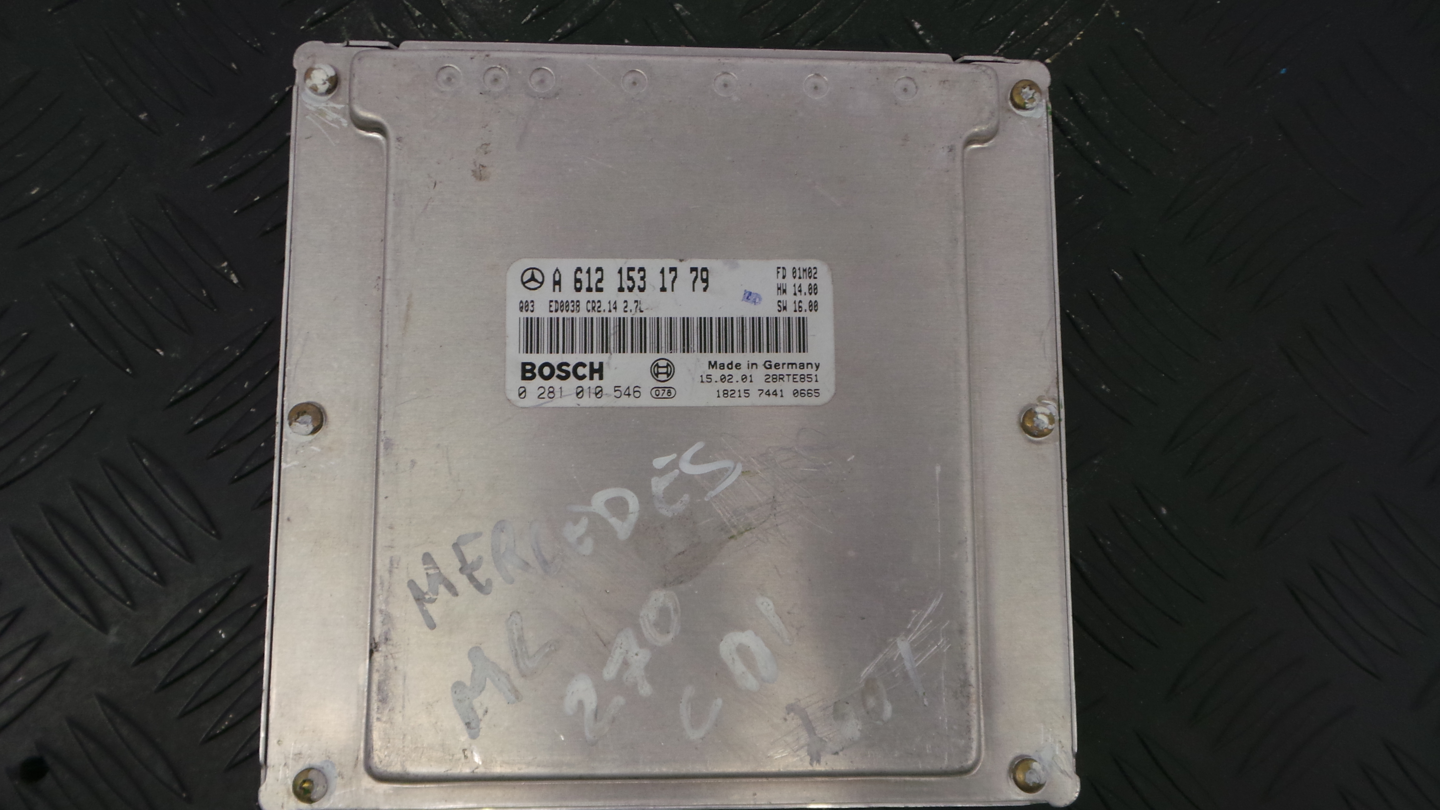 Centralina do Motor A6121531779 - MERCEDES-BENZ M-CLASS (W163)-33150380