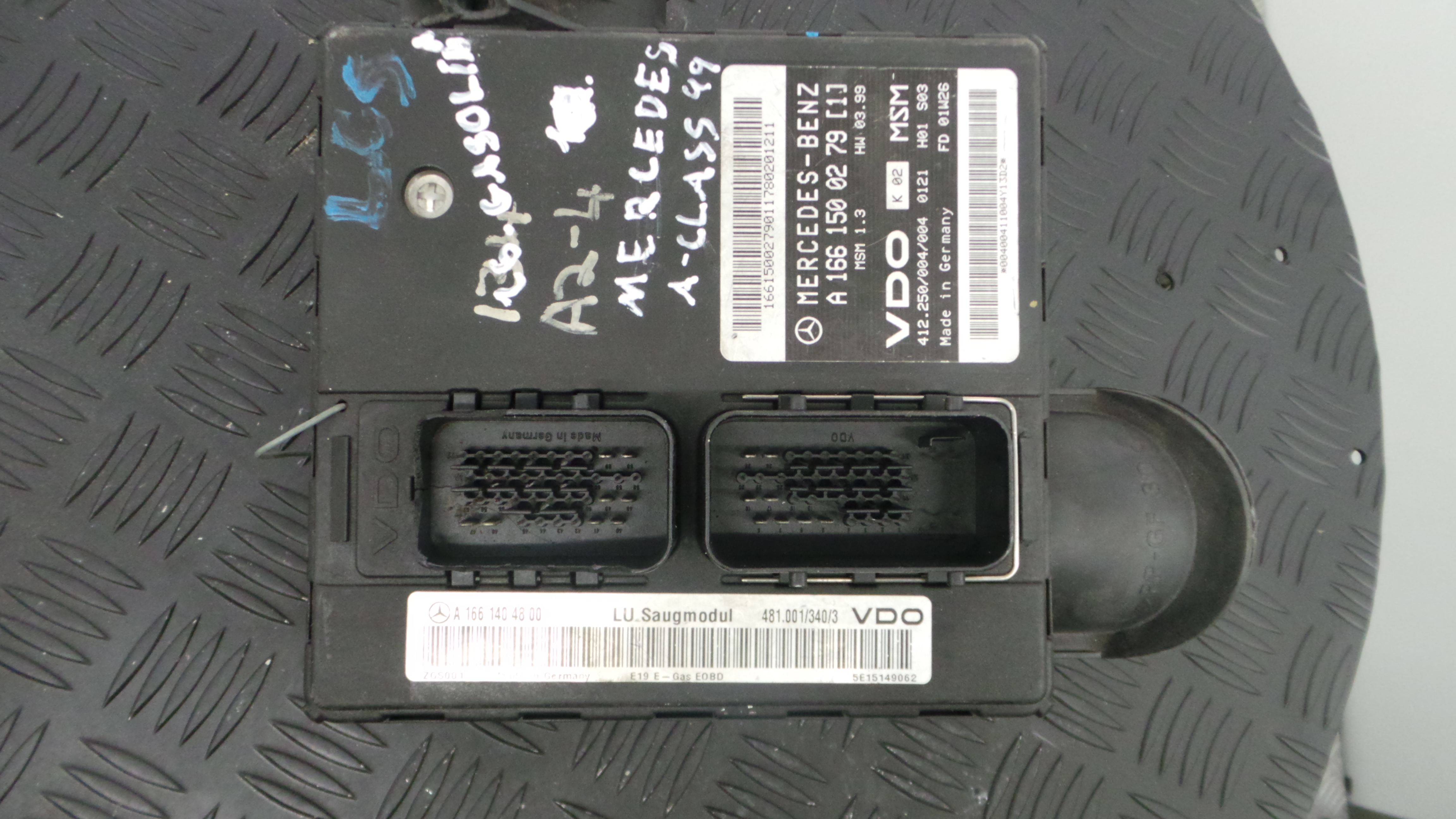 Centralina do Motor A1661404800 - MERCEDES-BENZ A-CLASS (W168)-33150413