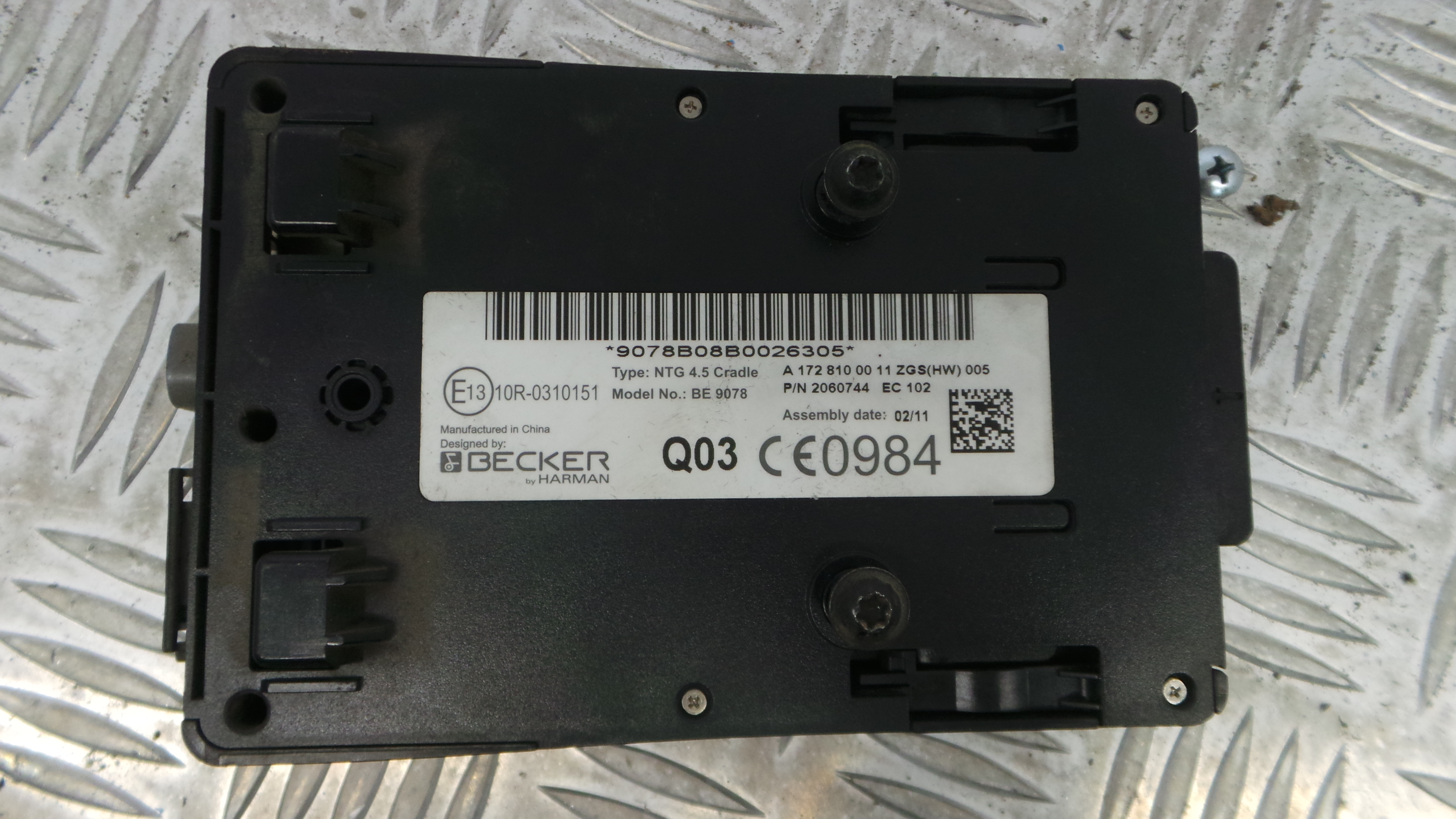 Sistema Navegação GPS A1728100011 - MERCEDES-BENZ C-CLASS (W204)-33150491