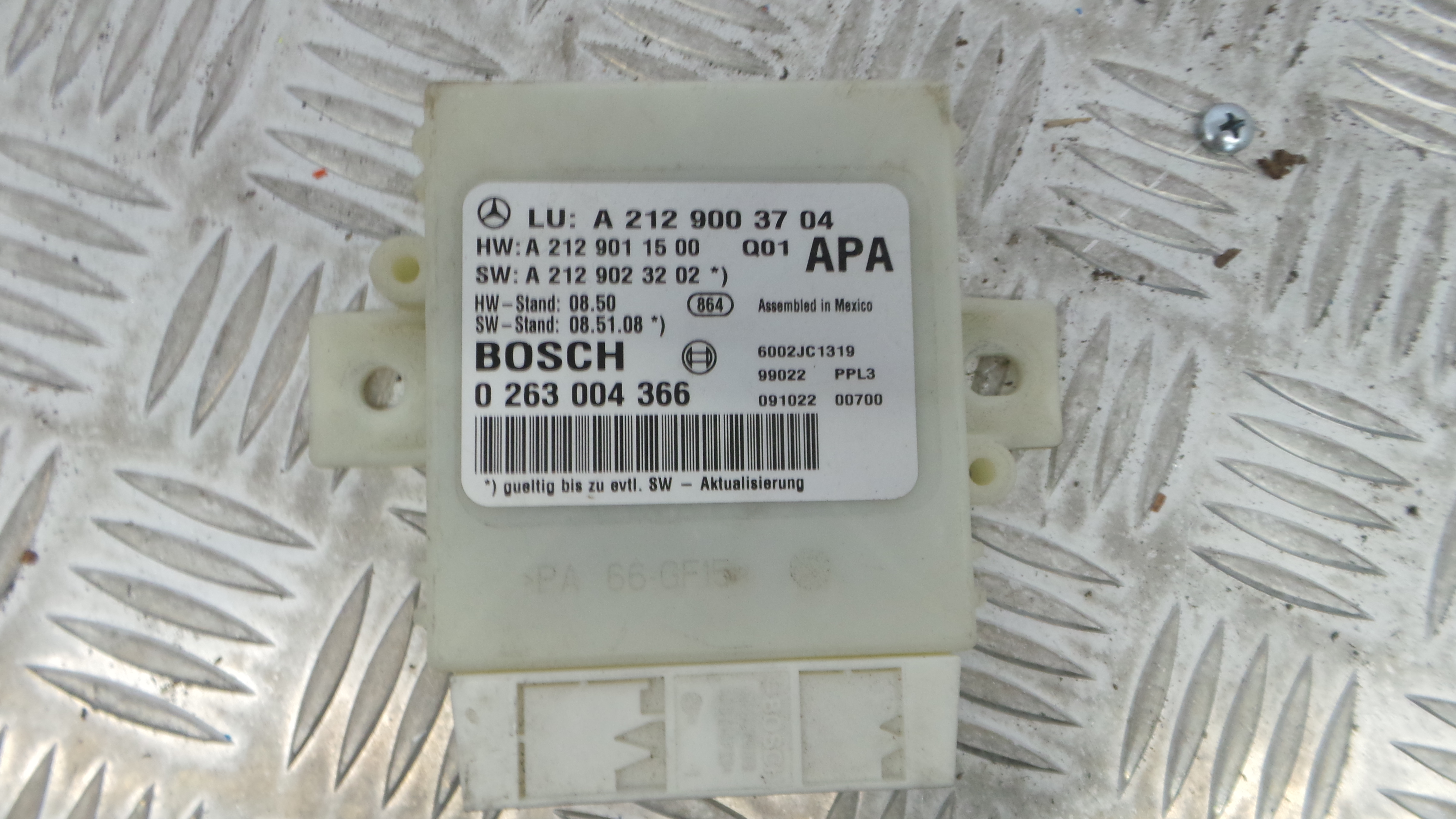 Centralina Sensores Estacionamento A2129003704 - MERCEDES-BENZ E-CLASS (W212)-33150500