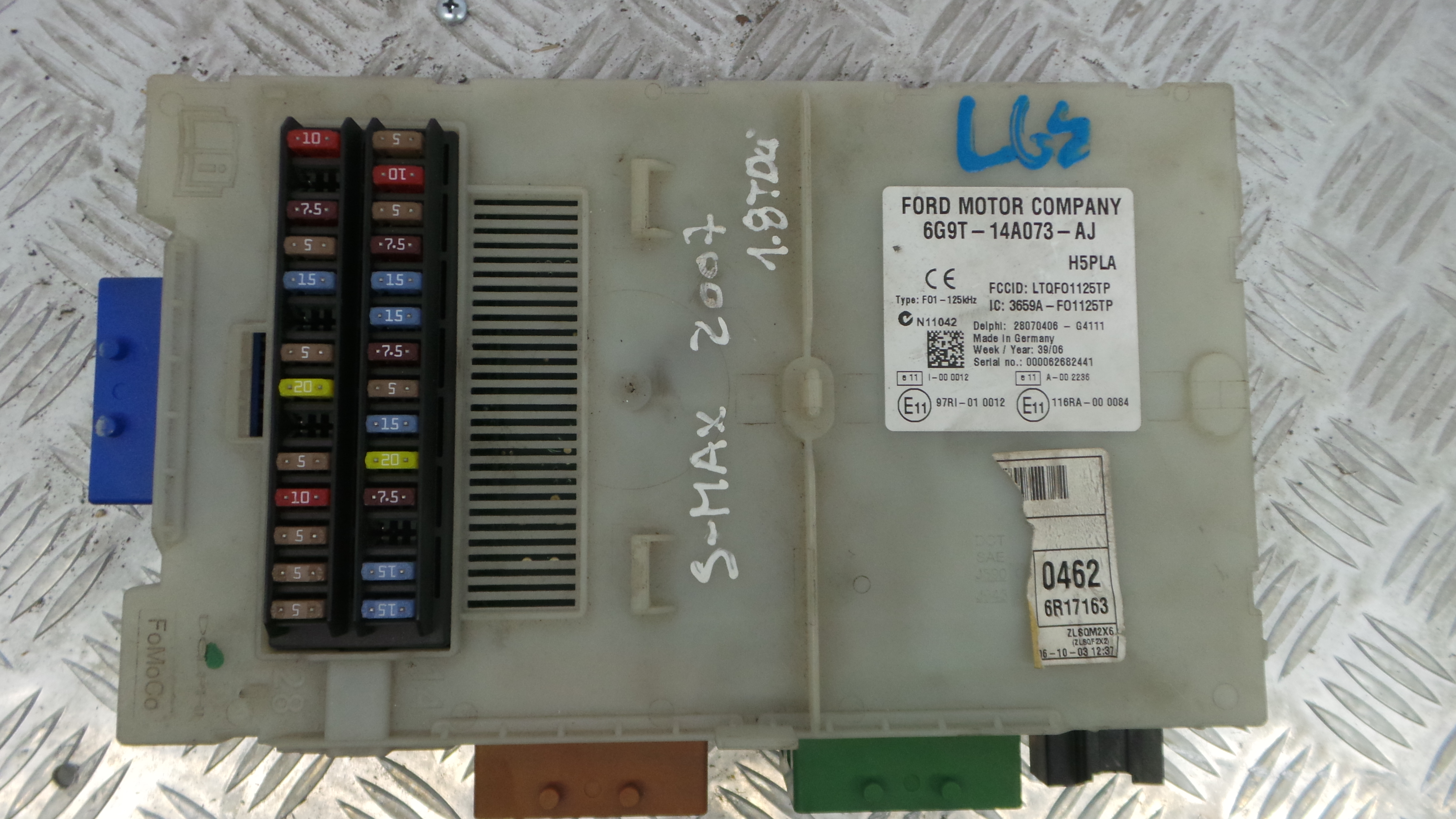 Caixa dos Fusíveis / BSI / UCH / SAM 6G9T-14A073-AJ - FORD S-MAX (WA6)-33152043 Caixa dos Fusíveis / BSI / UCH / SAM 6G9T-14A073-AJ - FORD S-MAX (WA6)-33152043