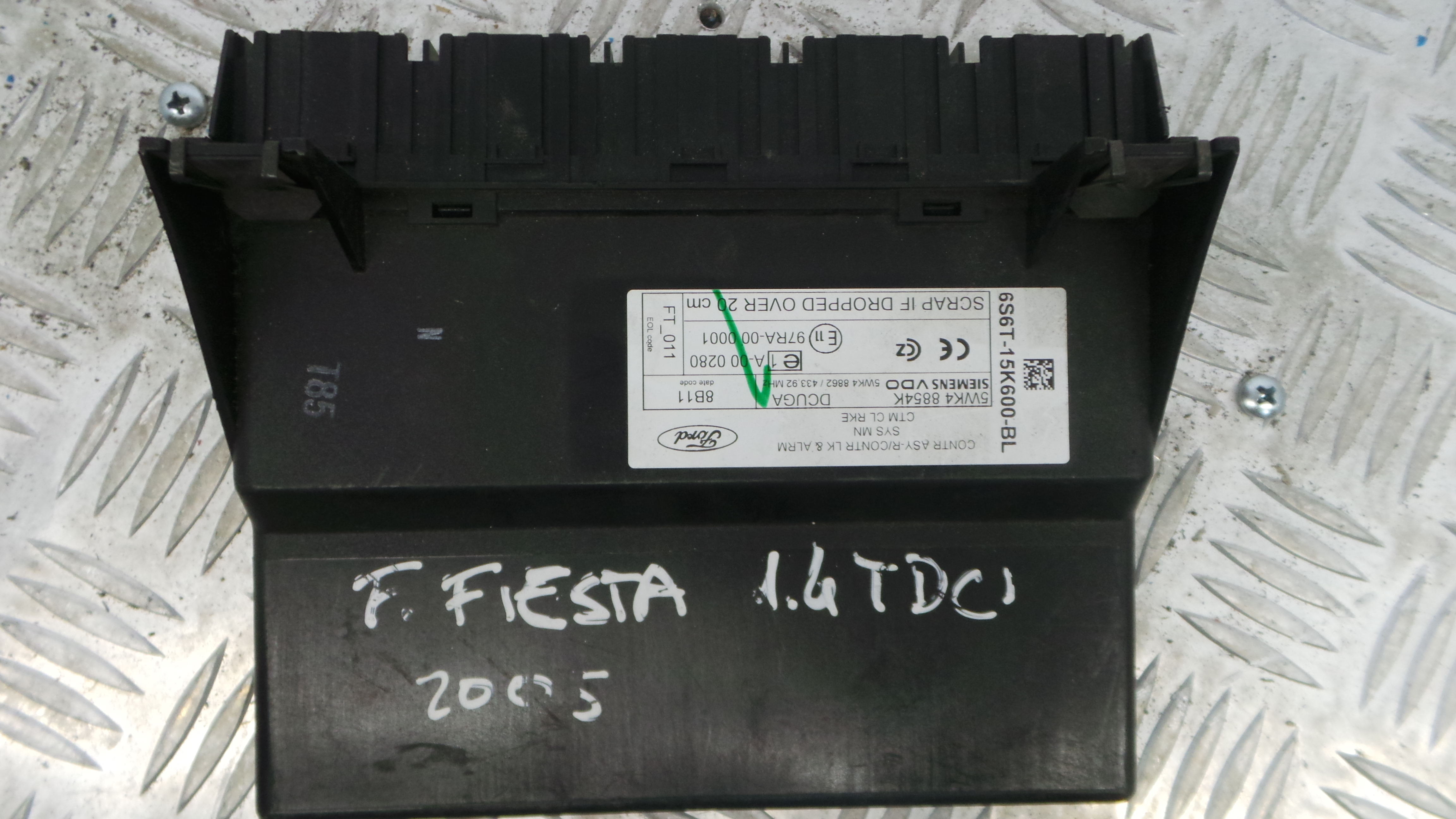 Centralina do Fecho Central 6S6T-15K600-BL - FORD FIESTA V (JH_, JD_)-33152080 Centralina do Fecho Central 6S6T-15K600-BL - FORD FIESTA V (JH_, JD_)-33152080