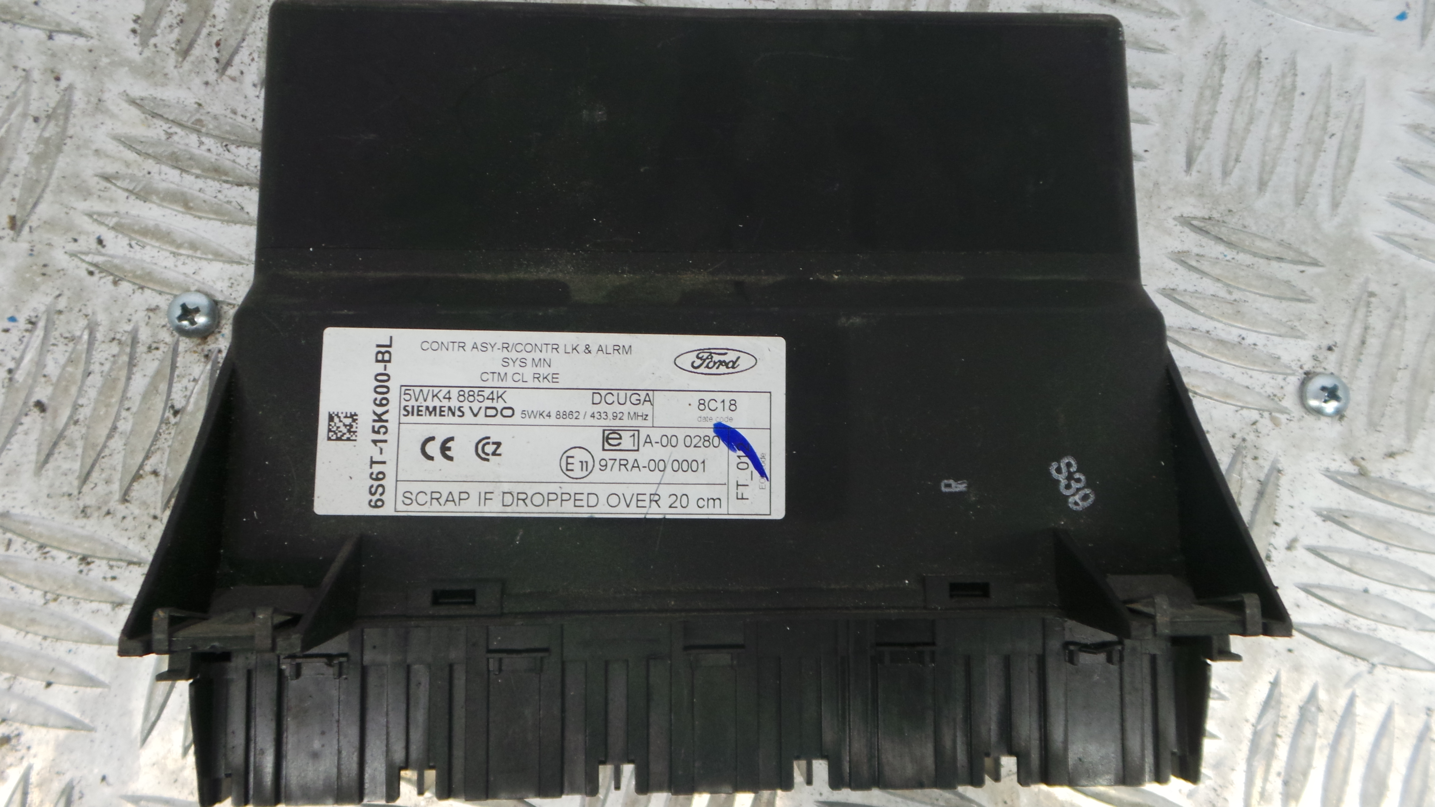 Centralina do Fecho Central 6S6T-15K600-BL - FORD FIESTA V (JH_, JD_)-33152084