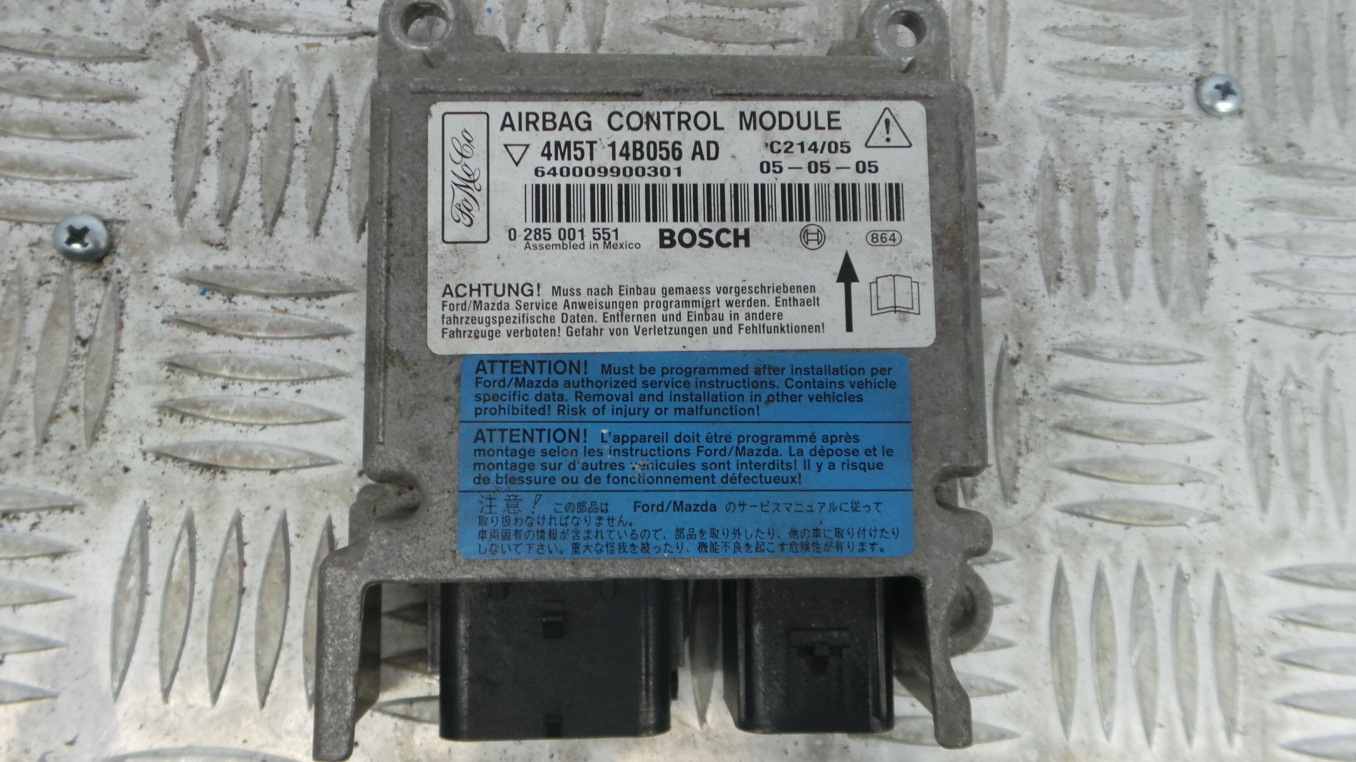 Centralina de Airbags 4M5T-14B056-AD - FORD FOCUS C-MAX (DM2)-33152118