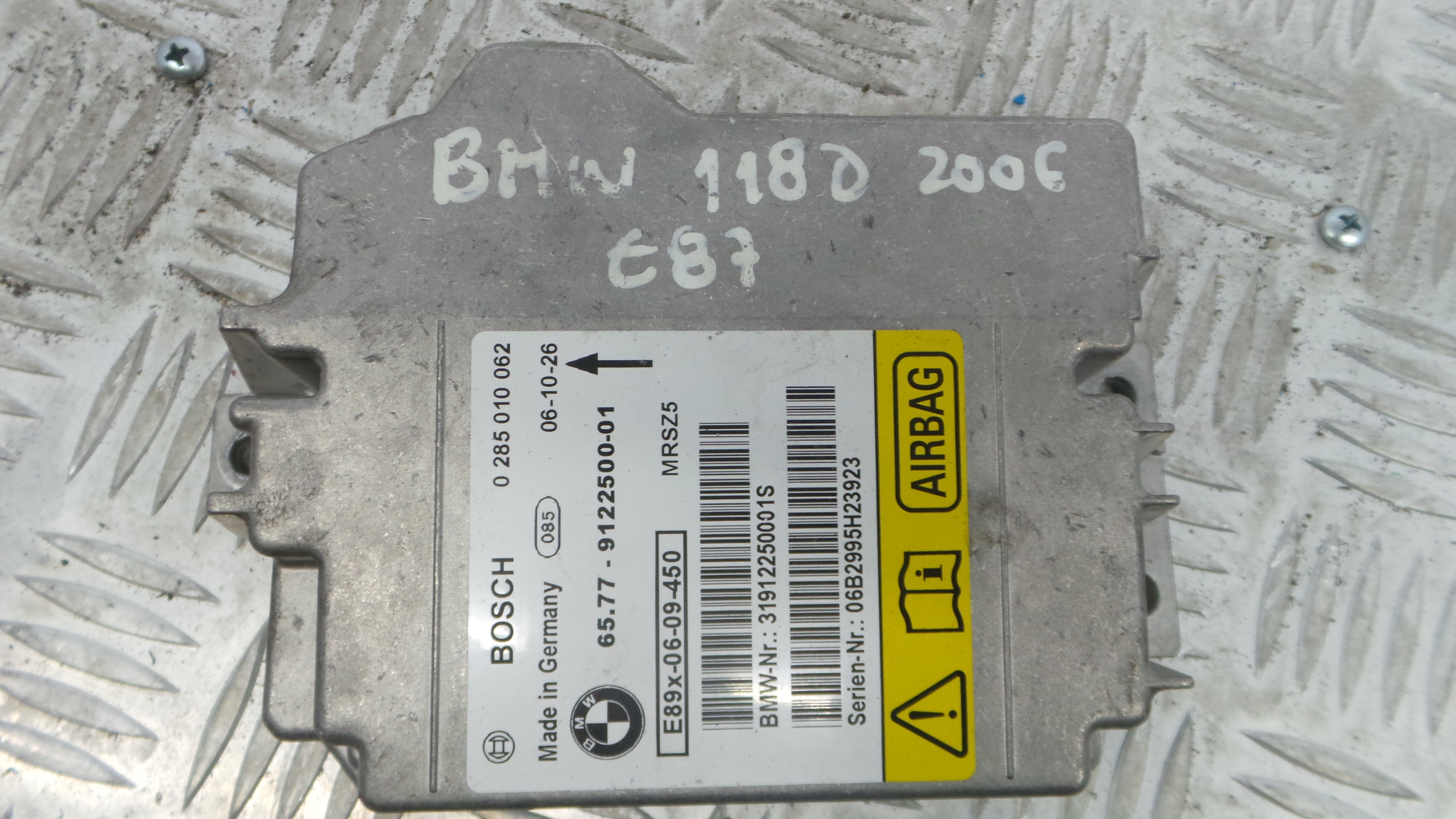 Centralina de Airbags 65.77-912250-01 - BMW 1 (E87)-33158519