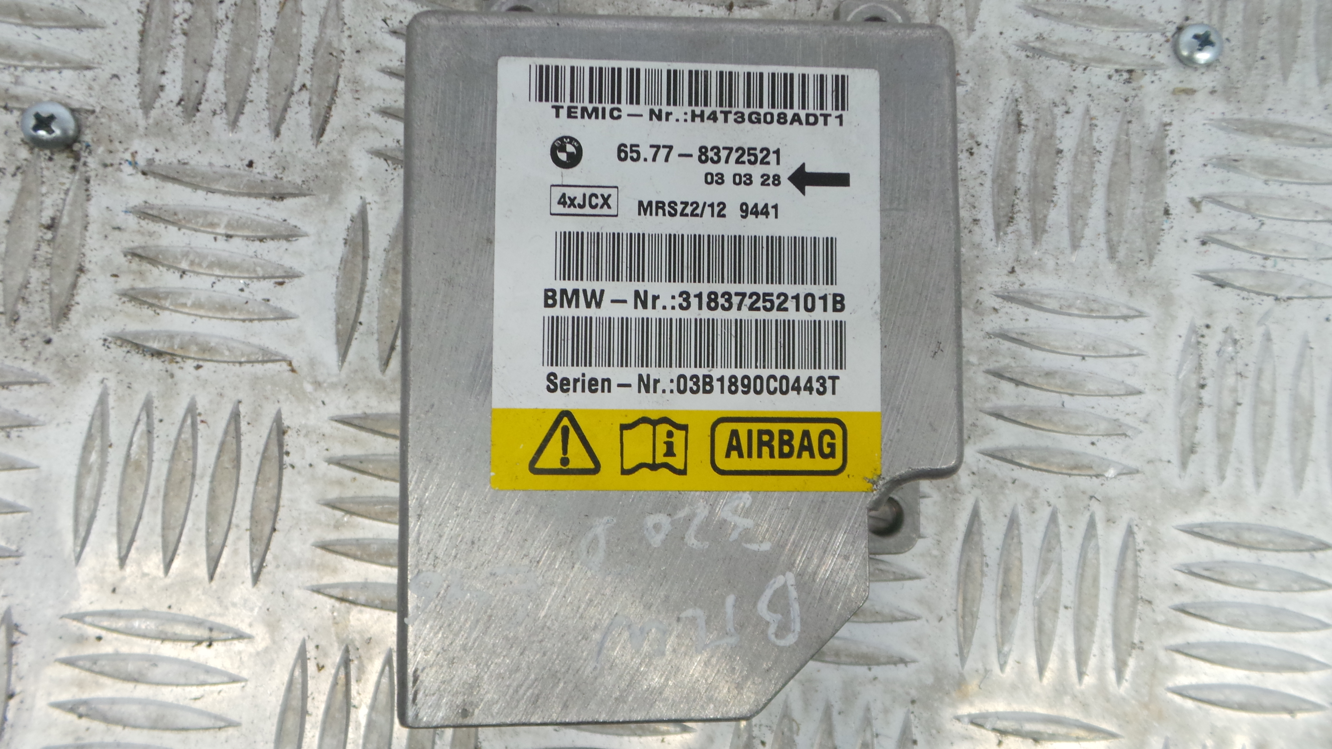 Centralina de Airbags 65.77-8372521 - BMW 1 (E87)-33158545