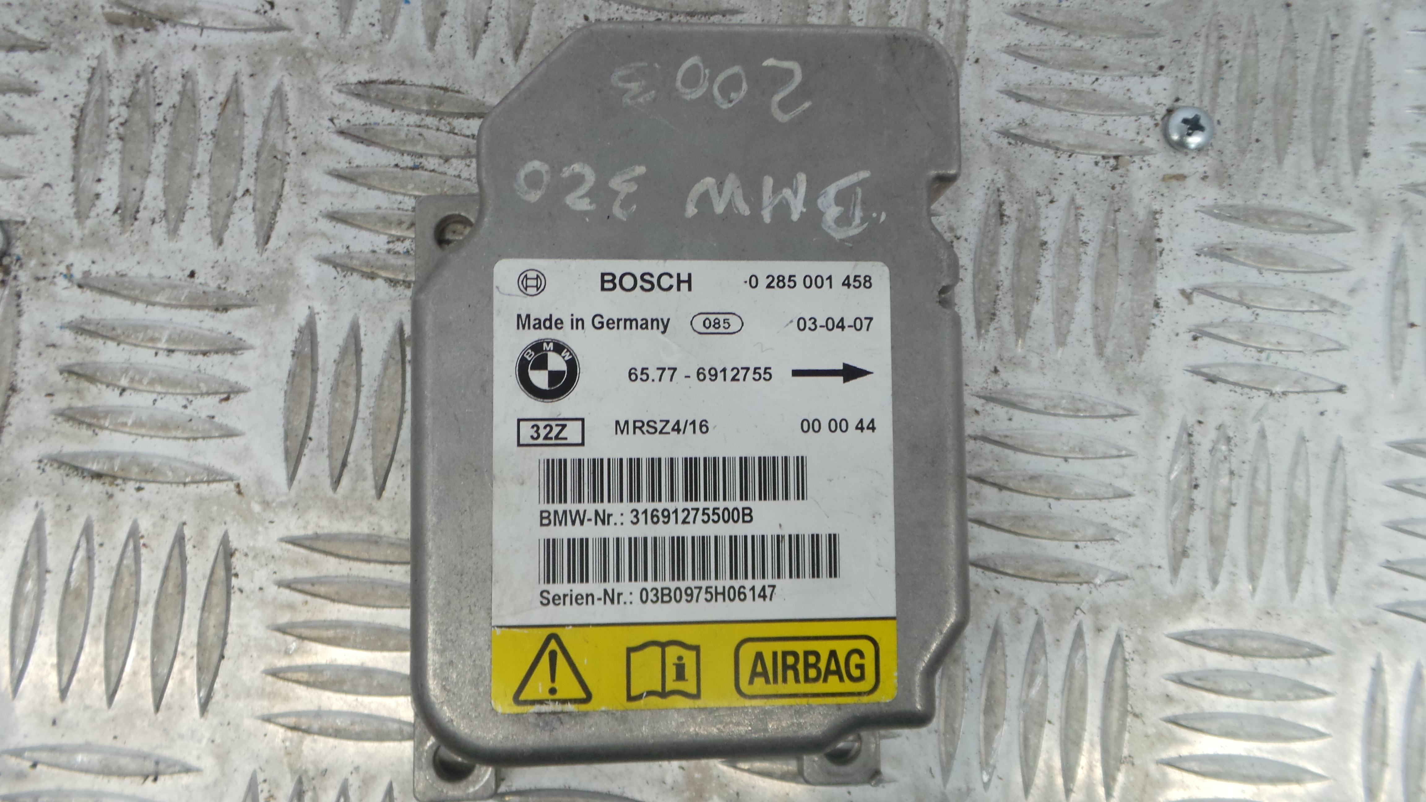 Centralina de Airbags 65.77-6912755 - BMW 3 (E46)-33158547