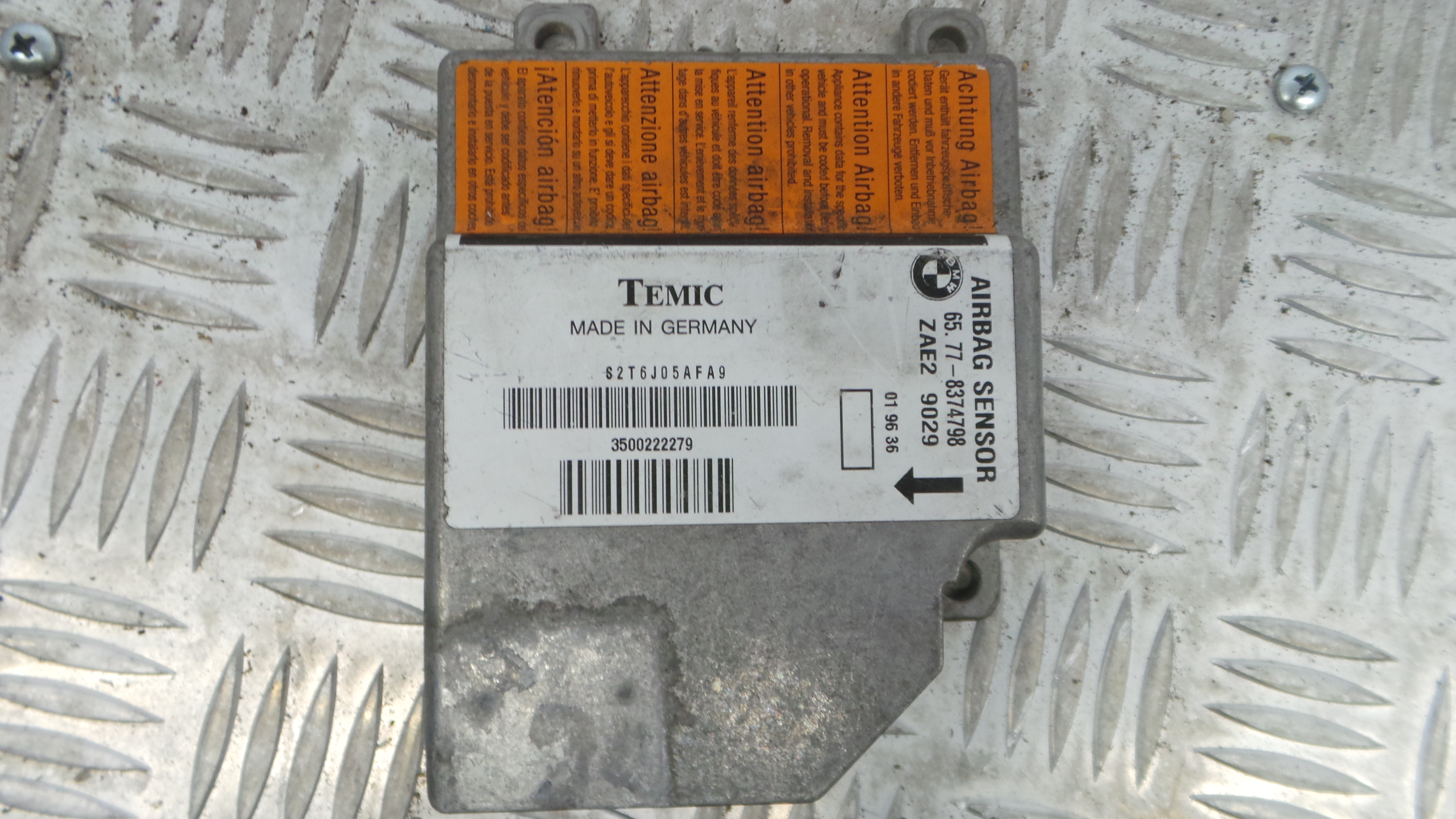 Centralina de Airbags 65.77-8374798 - BMW 3 (E36)-33158578