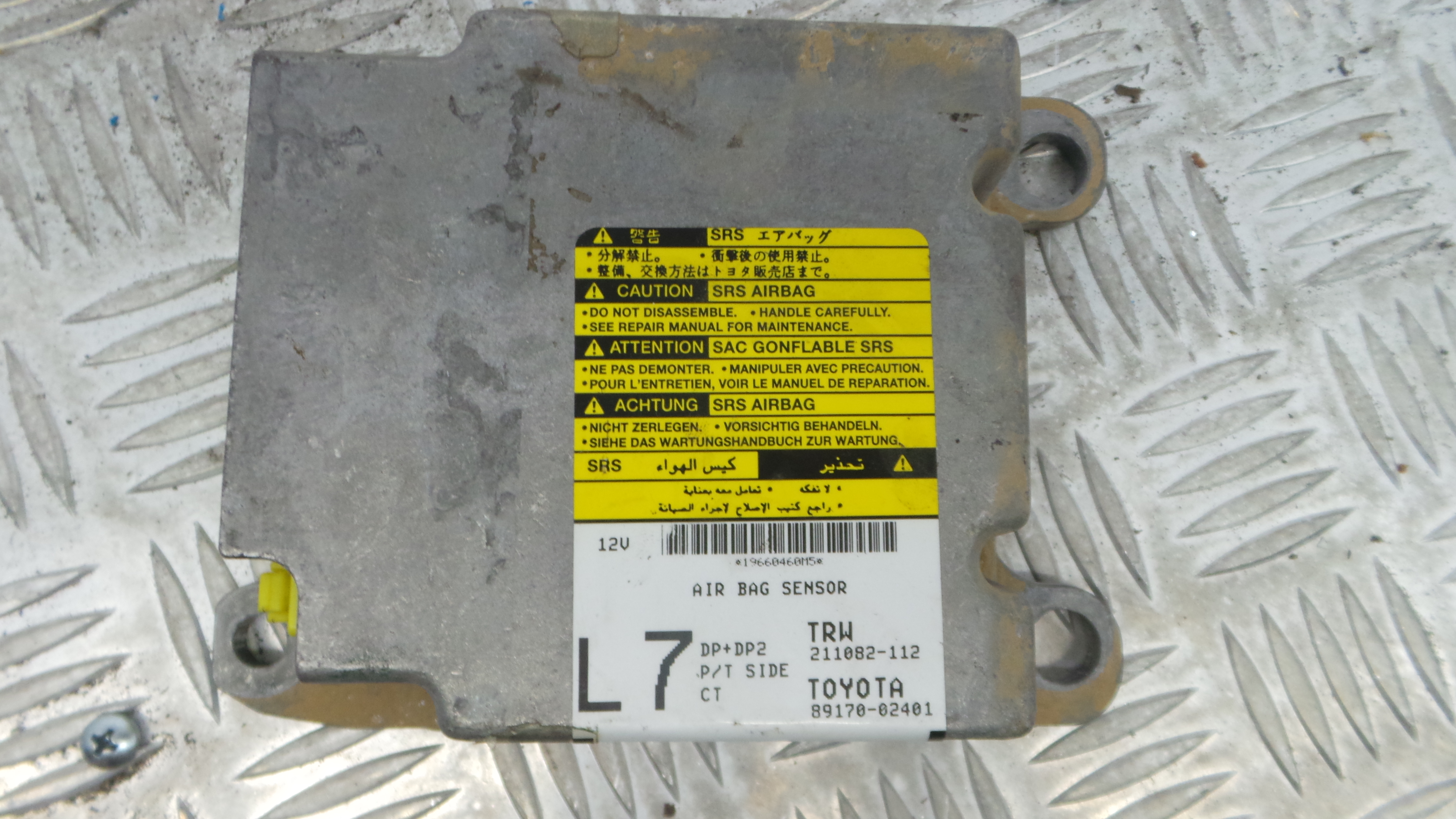 Centralina de Airbags 89170-02401 - TOYOTA COROLLA (_E12_), COROLLA / ALLEX (_E12_)-33162566