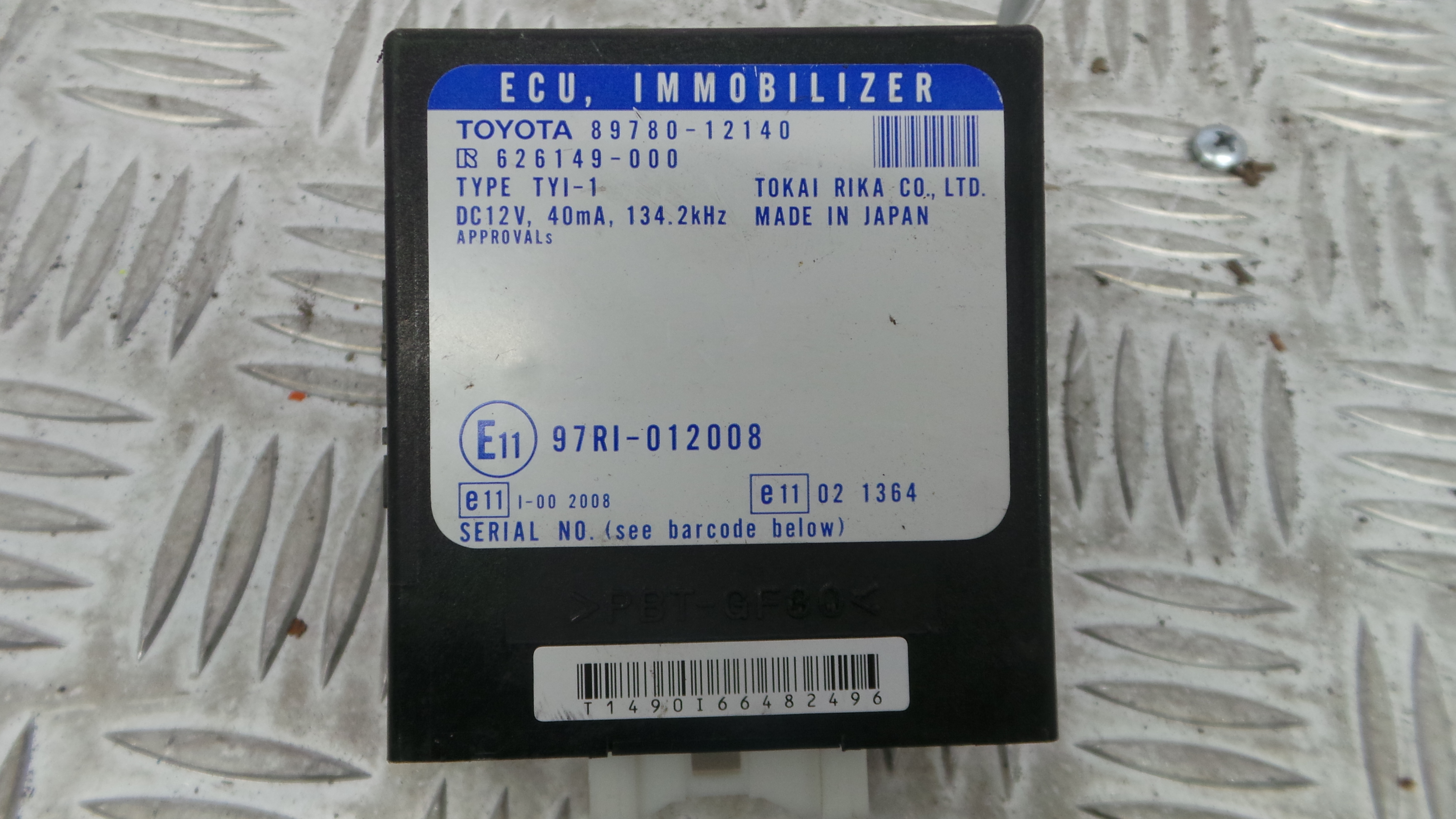 Centralina de Ignição (imobilizador) 89780-12140 - TOYOTA COROLLA (_E12_), COROLLA / ALLEX (_E12_)-33172442