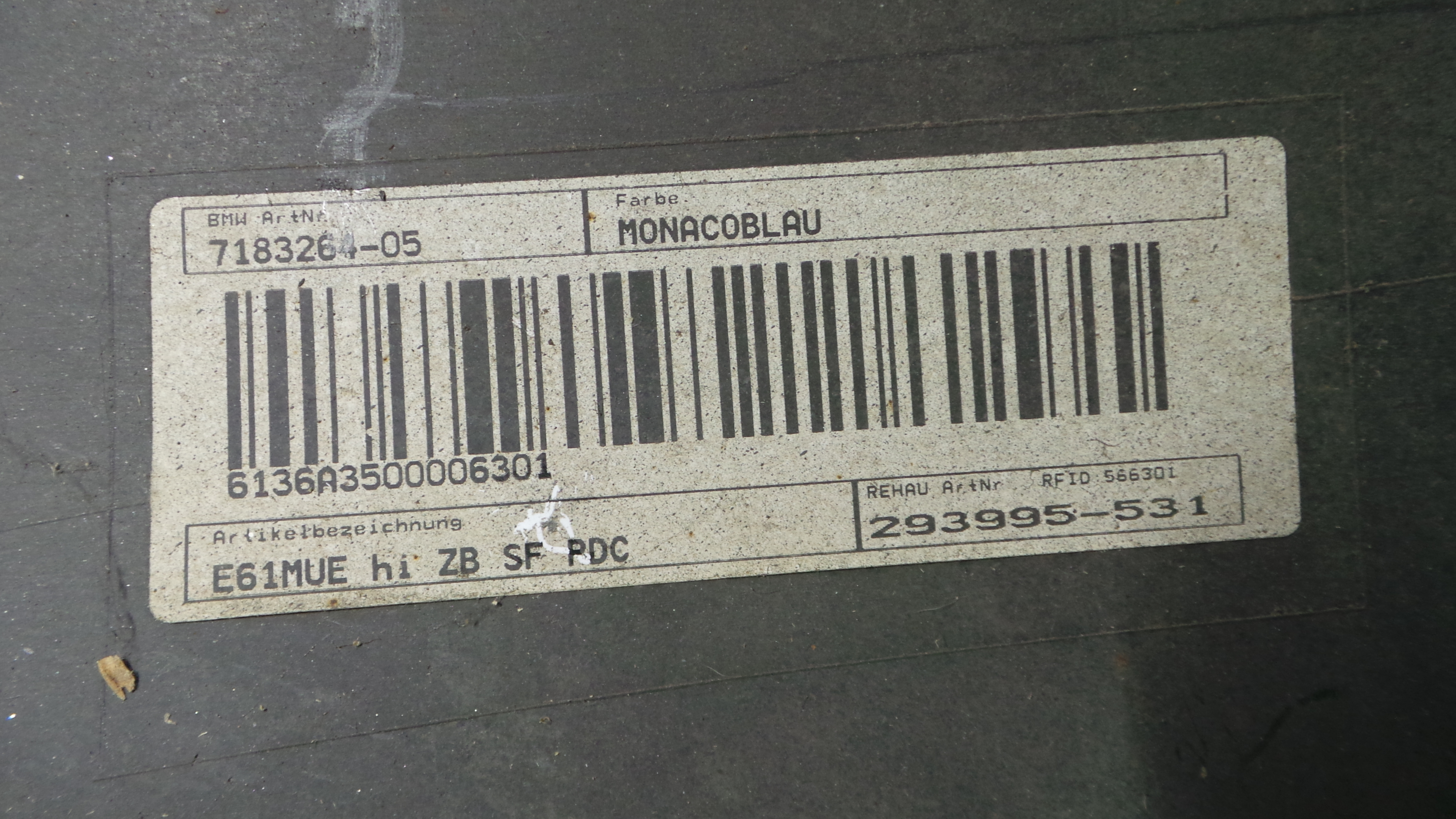 Para Choques de Trás 7183264-05 - BMW 5 Touring (E61)-33173691