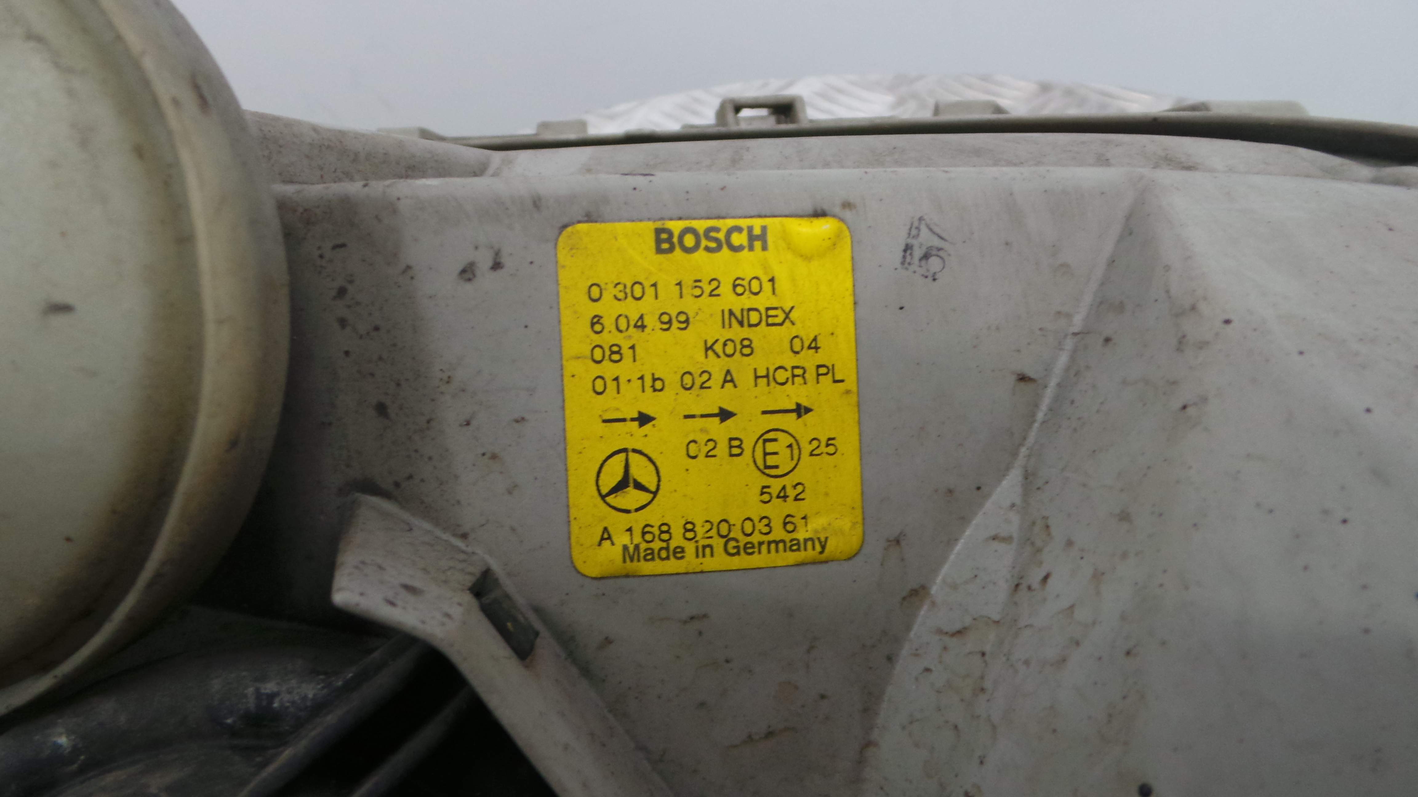 Ótica Esq A1688200361 - MERCEDES-BENZ A-CLASS (W168)-33175659