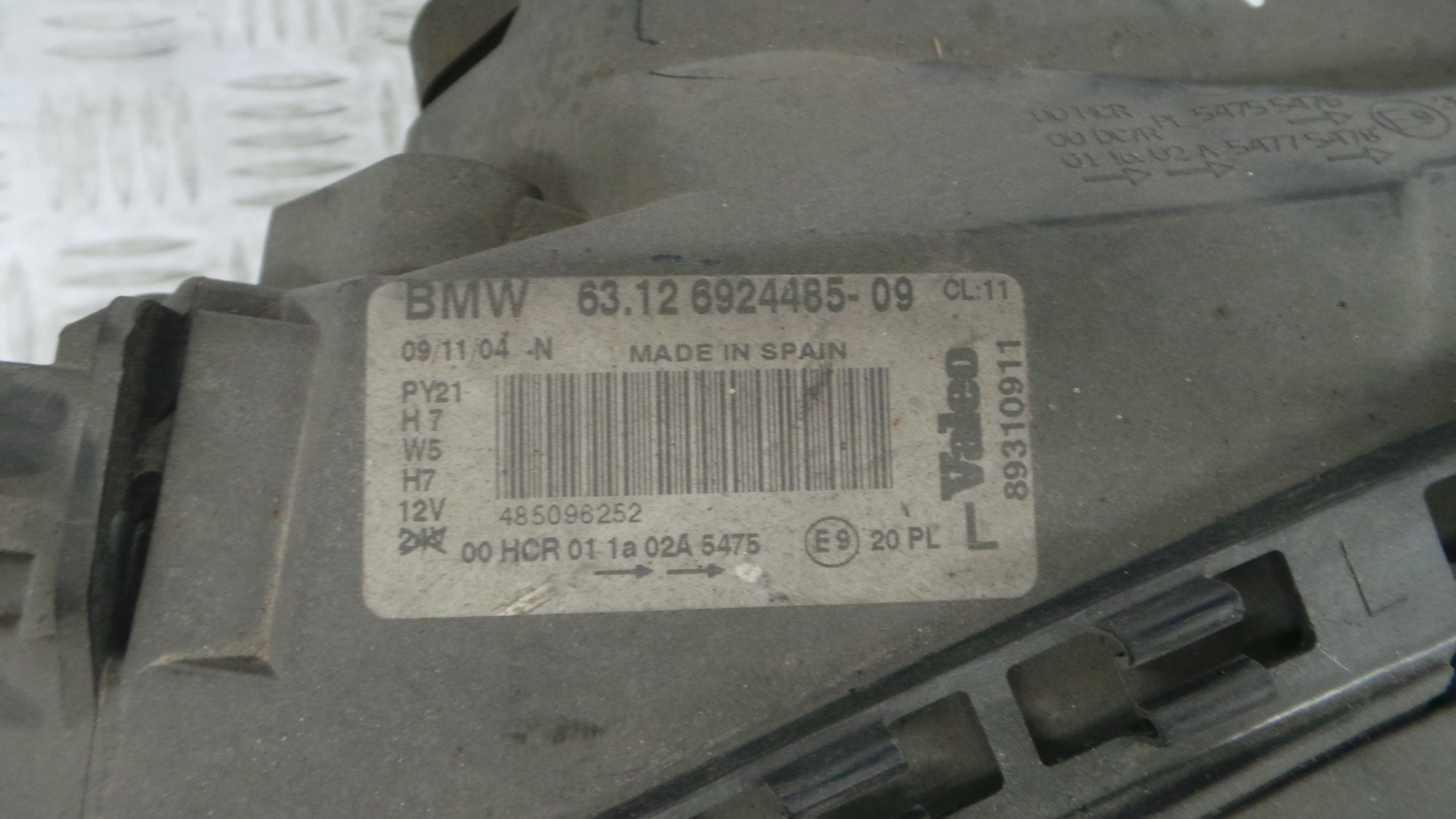 Ótica Esq 63.12-6924485 - BMW 1 (E87)-33179535