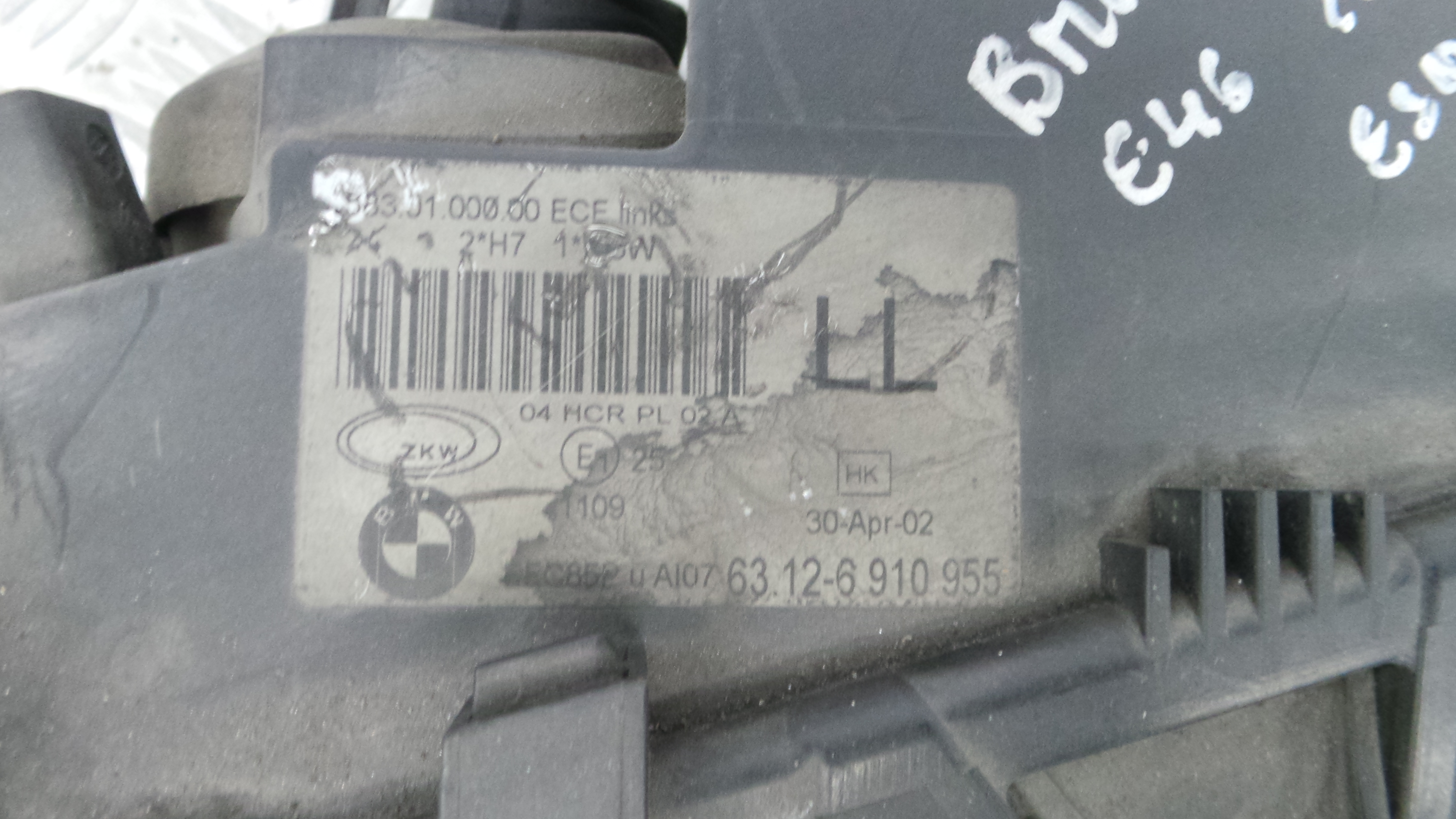 Ótica Esq 63.12-6910955 - BMW 3 (E46)-33179557