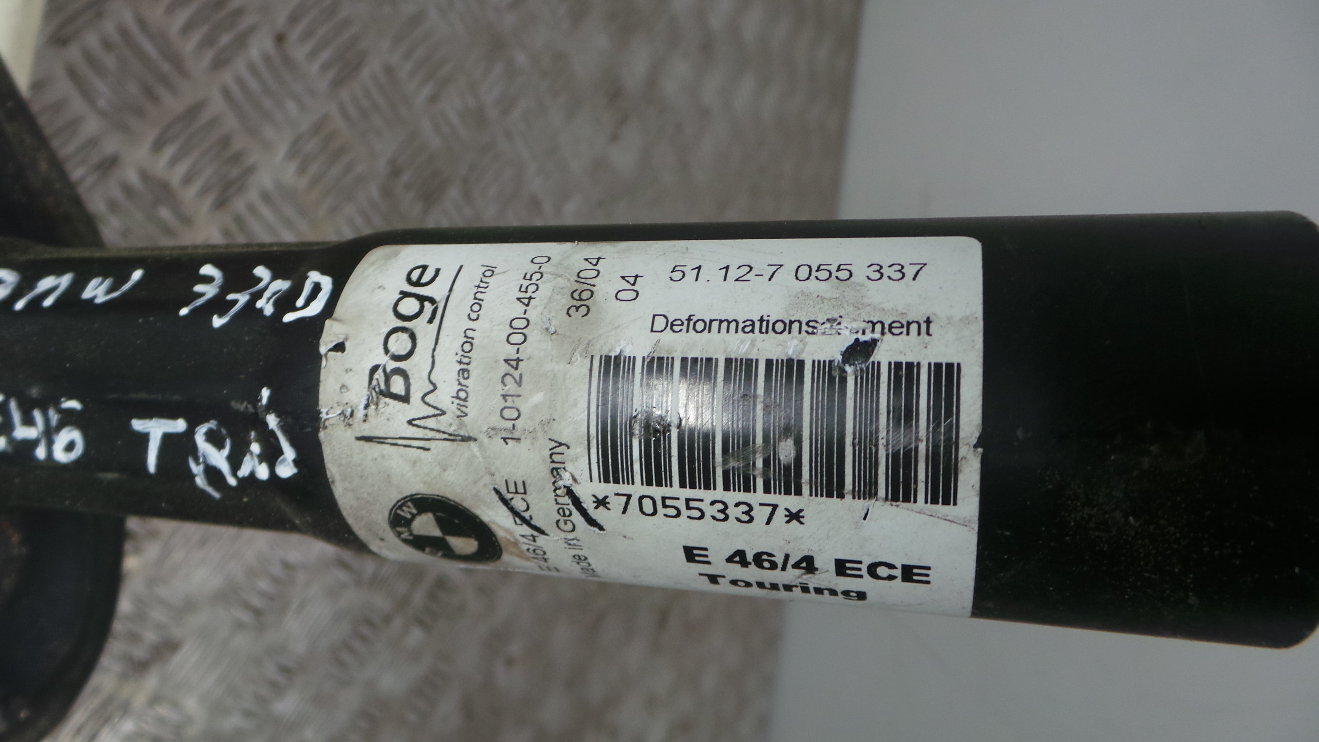 Reforco do Para Choques Traseiro  8195314 - BMW 3 Touring (E46)-33181410