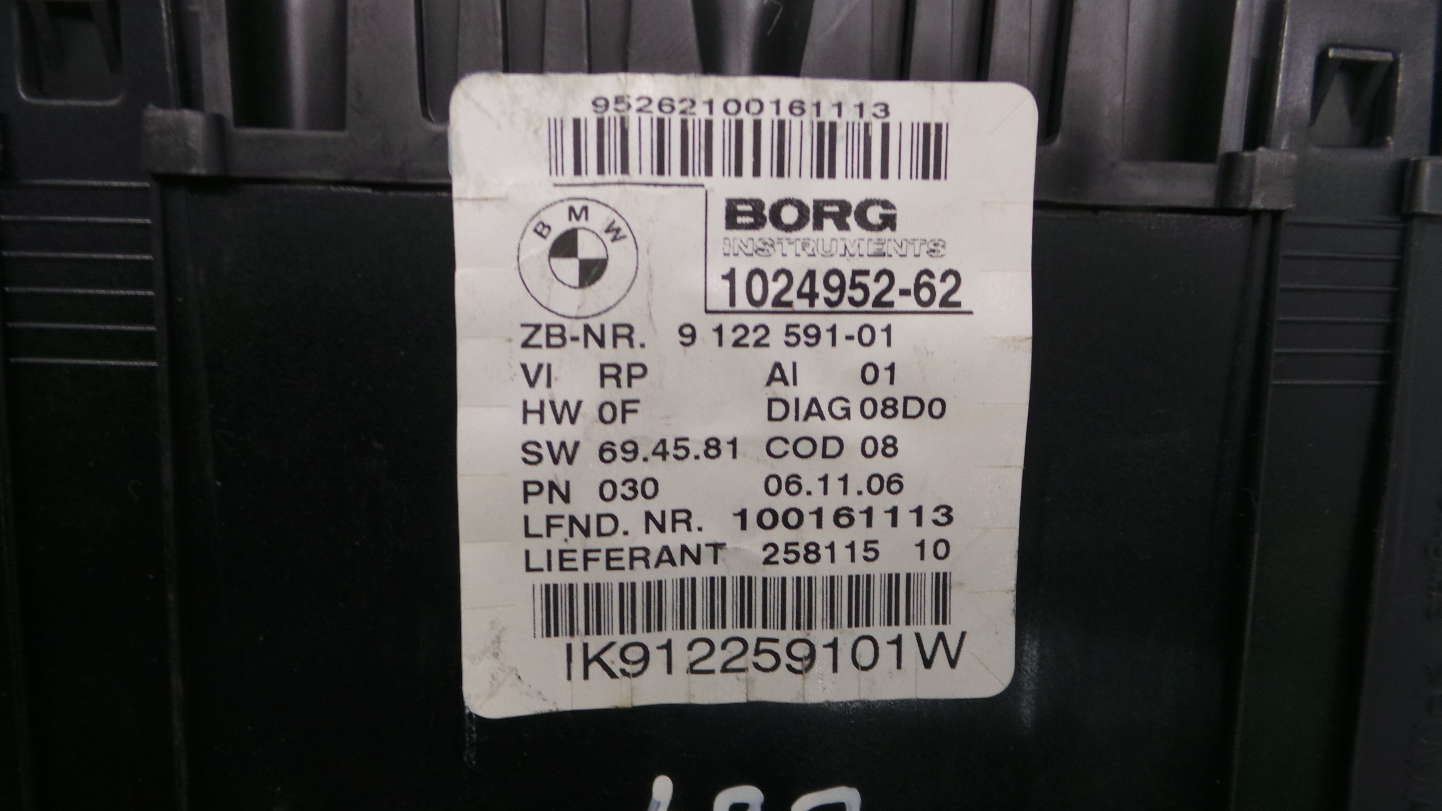 Quadrante 9122591 - BMW 1 (E87)-33182309