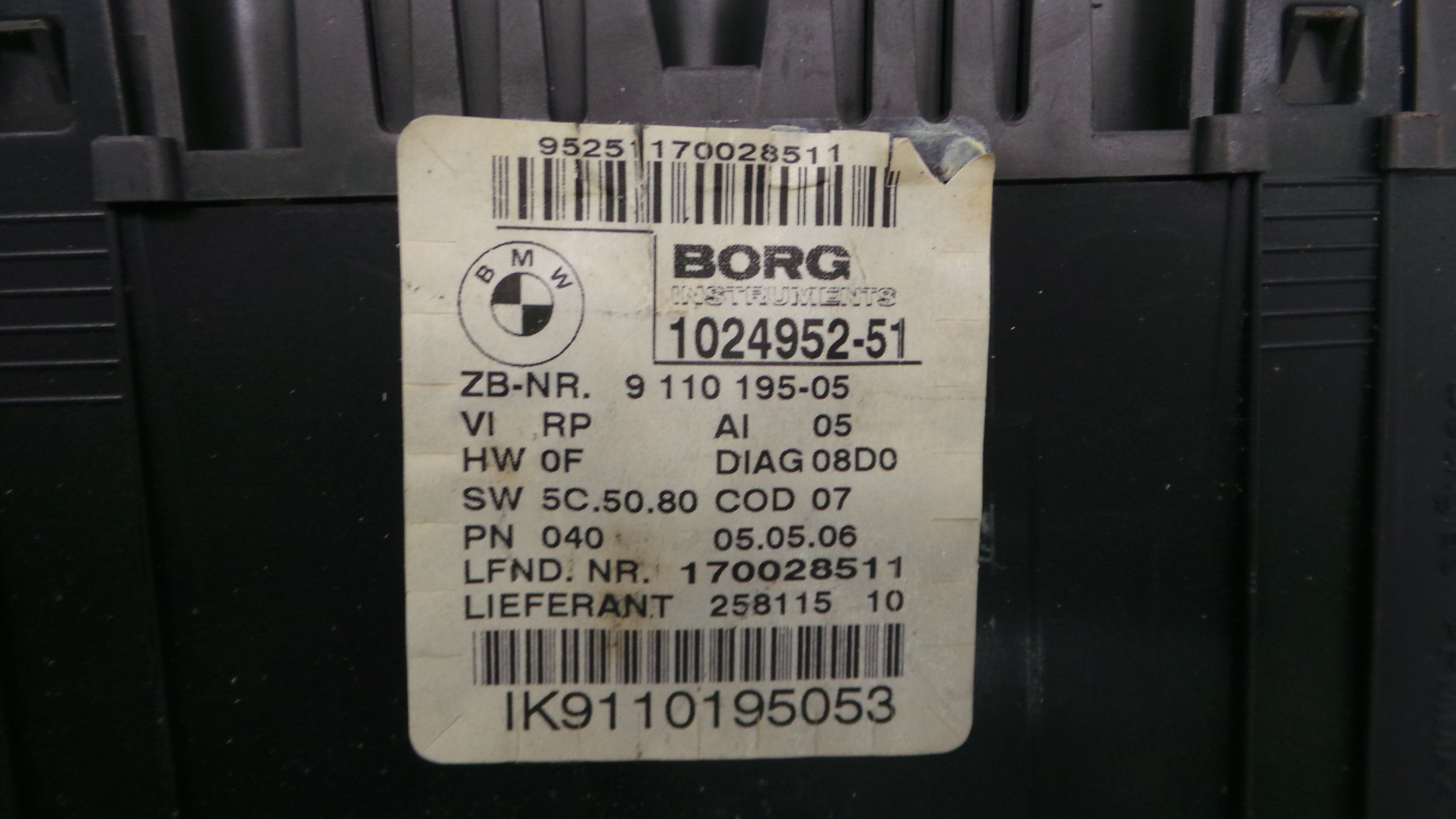 Quadrante 9110195 - BMW 1 (E87)-33182312