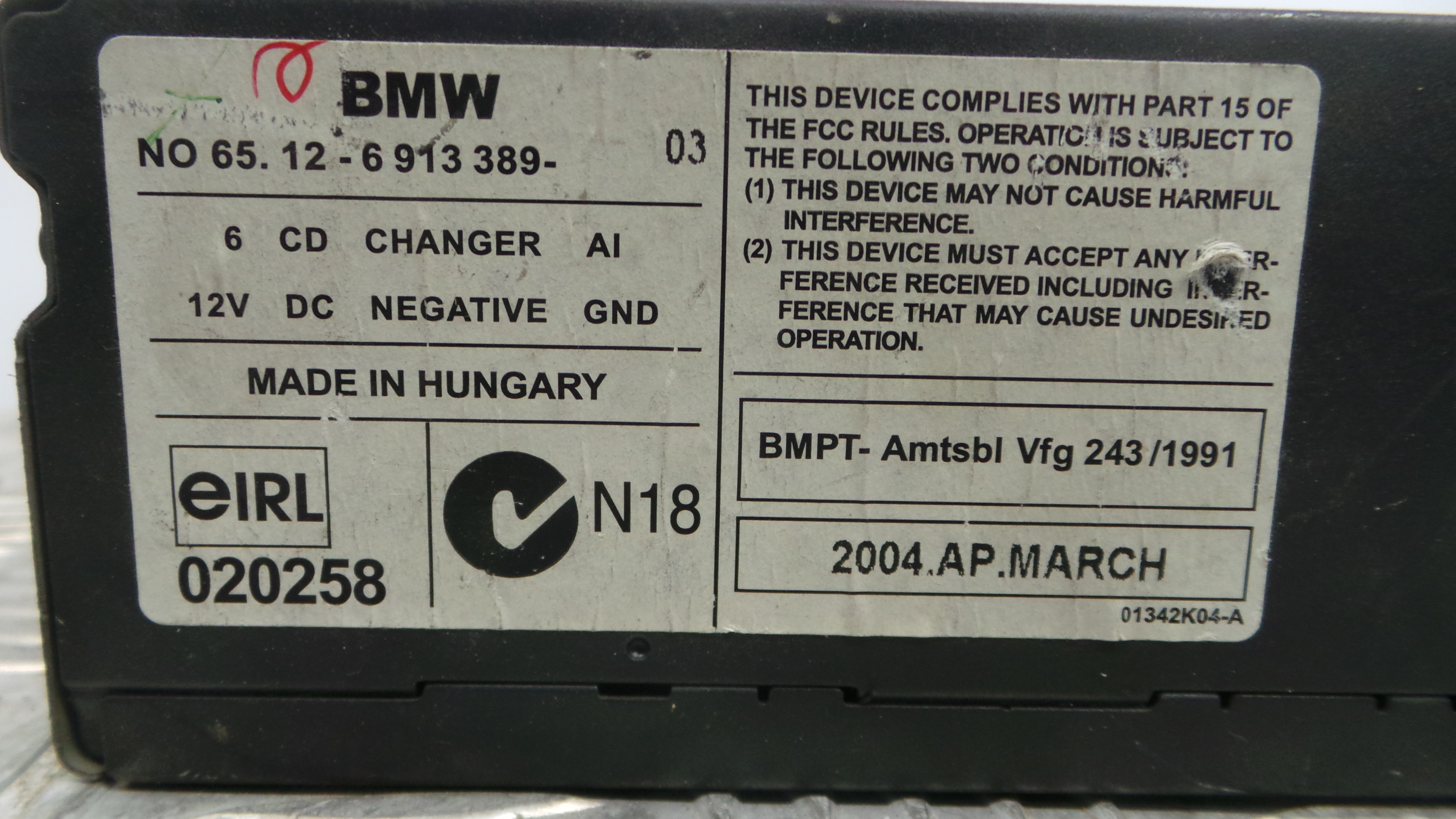 Acessórios para auto rádios 65.12-6913389 - BMW 3 (E46)-33182707