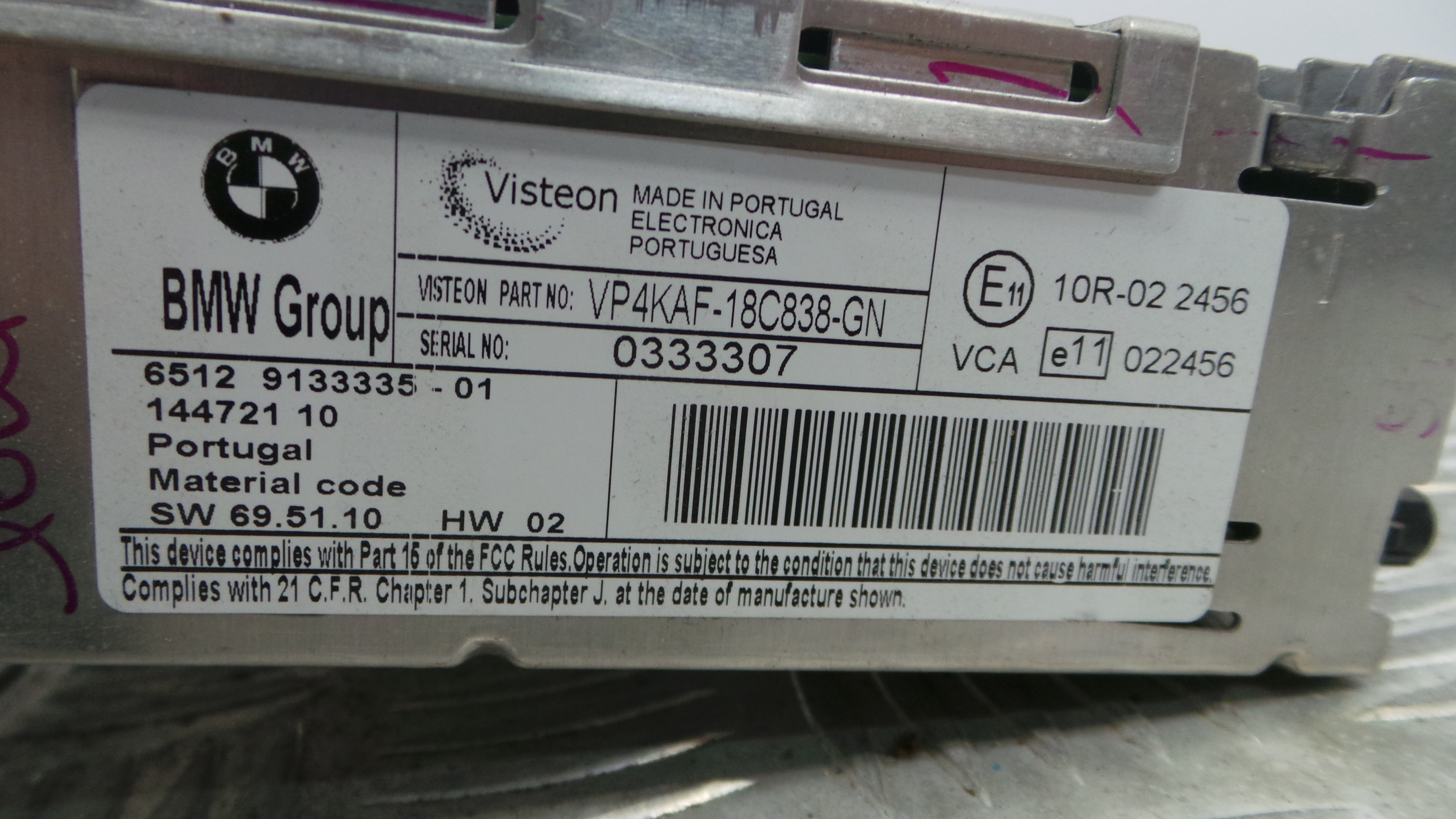 Auto-rádios 65.12-9133335 - BMW 1 (E87)-33182719