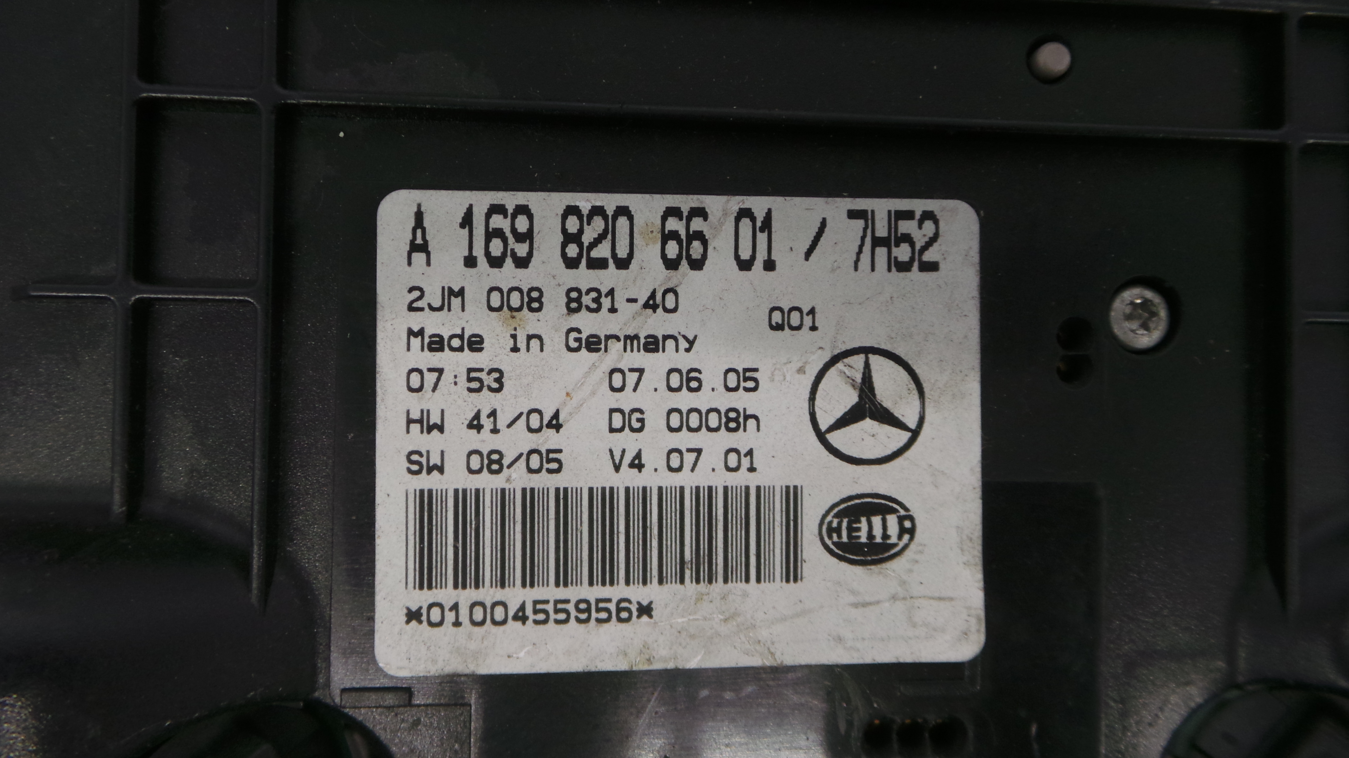 Plafonier Teto A1698206601 - MERCEDES-BENZ A-CLASS (W169)-33182971