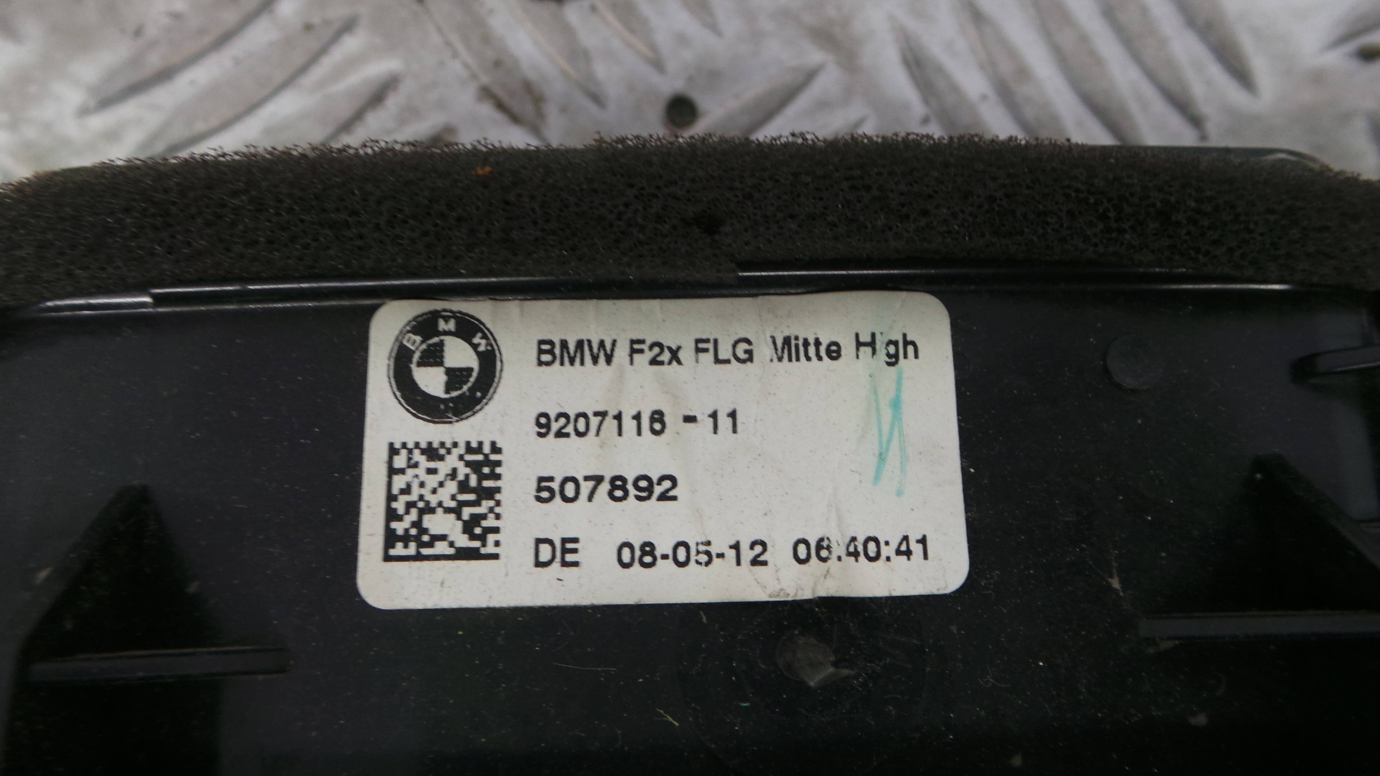 Grelha da Sofagem  9207116 - BMW 1 (F20), 1 Sports Hatch (F20)-33183068