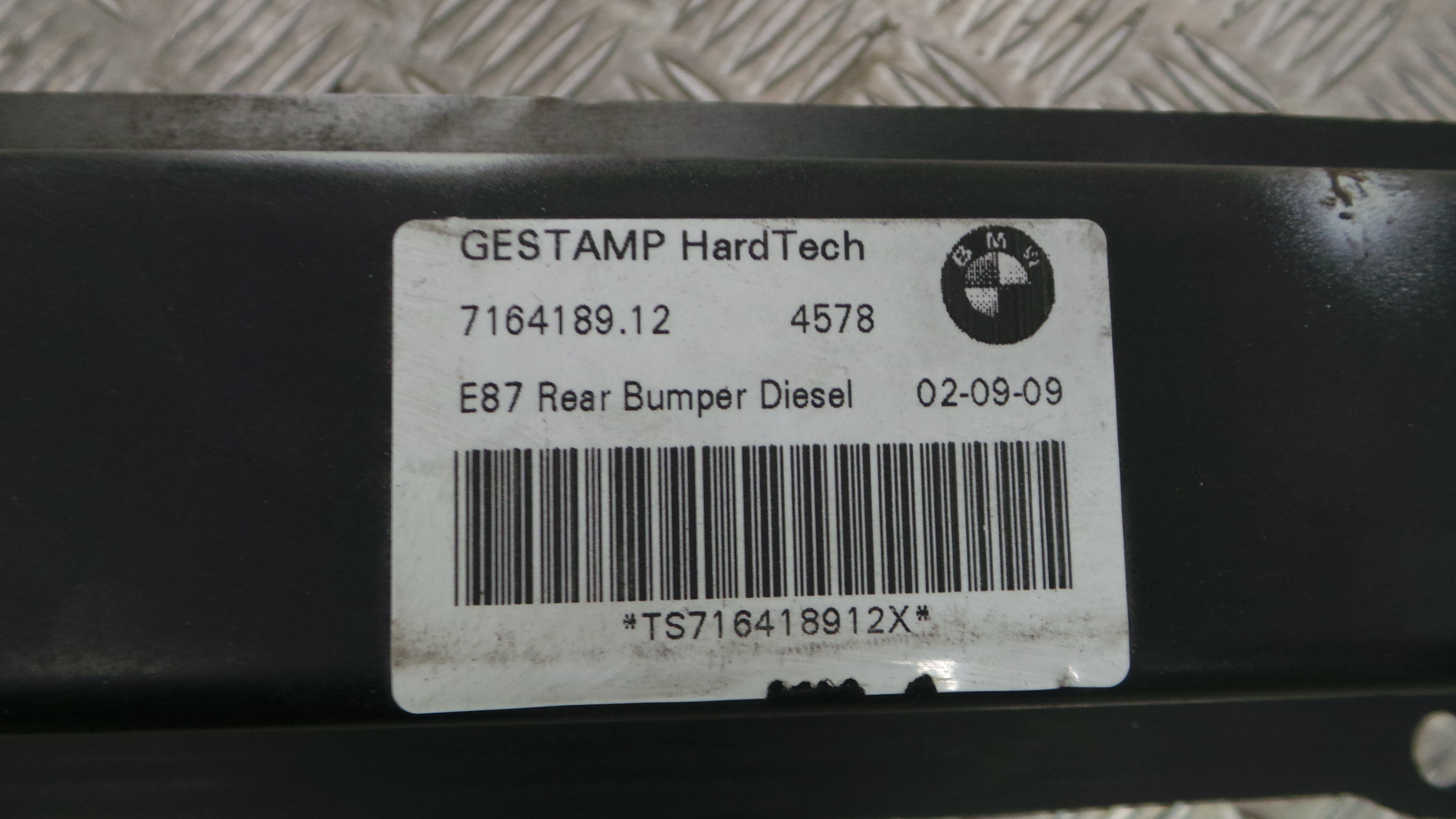 Reforco do Para Choques Traseiro  45.78-7164189 - BMW 1 (E87)-33183268