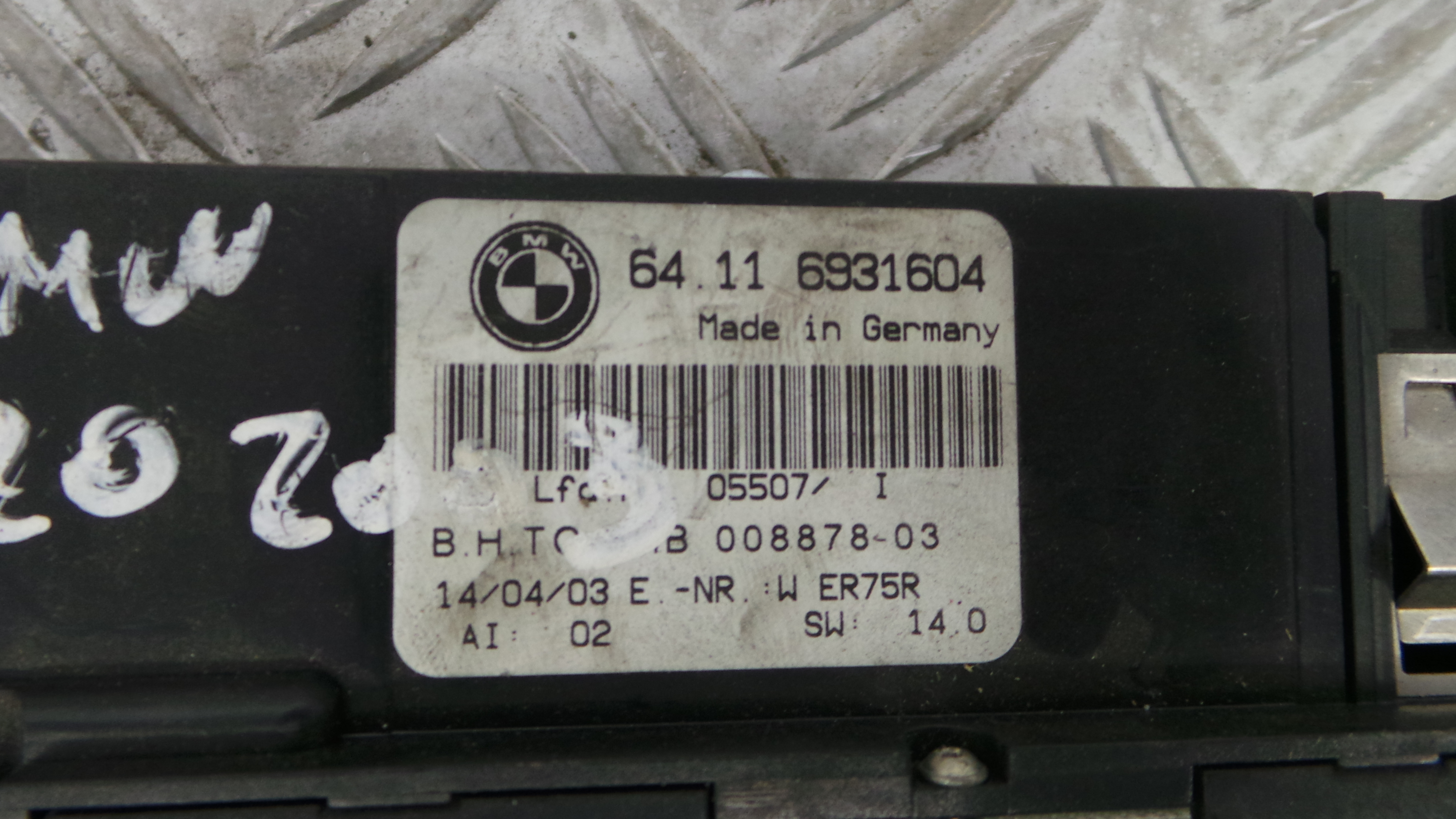 Comando da Sofagem / Climatronic 64.11-6931604 - BMW 3 (E46)-33183371