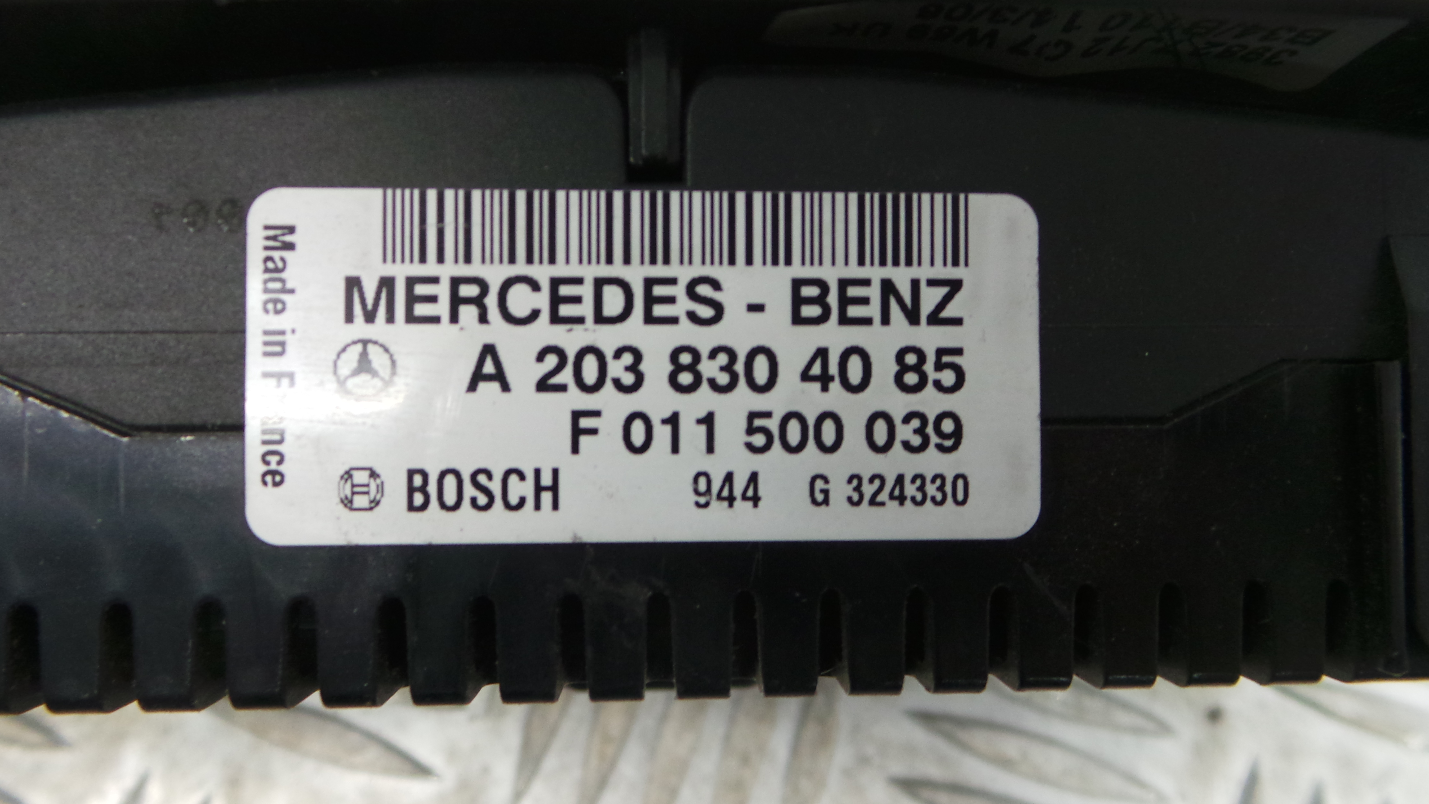 Comando da Sofagem / Climatronic A2038304085 - MERCEDES-BENZ C-CLASS (W203)-33183412