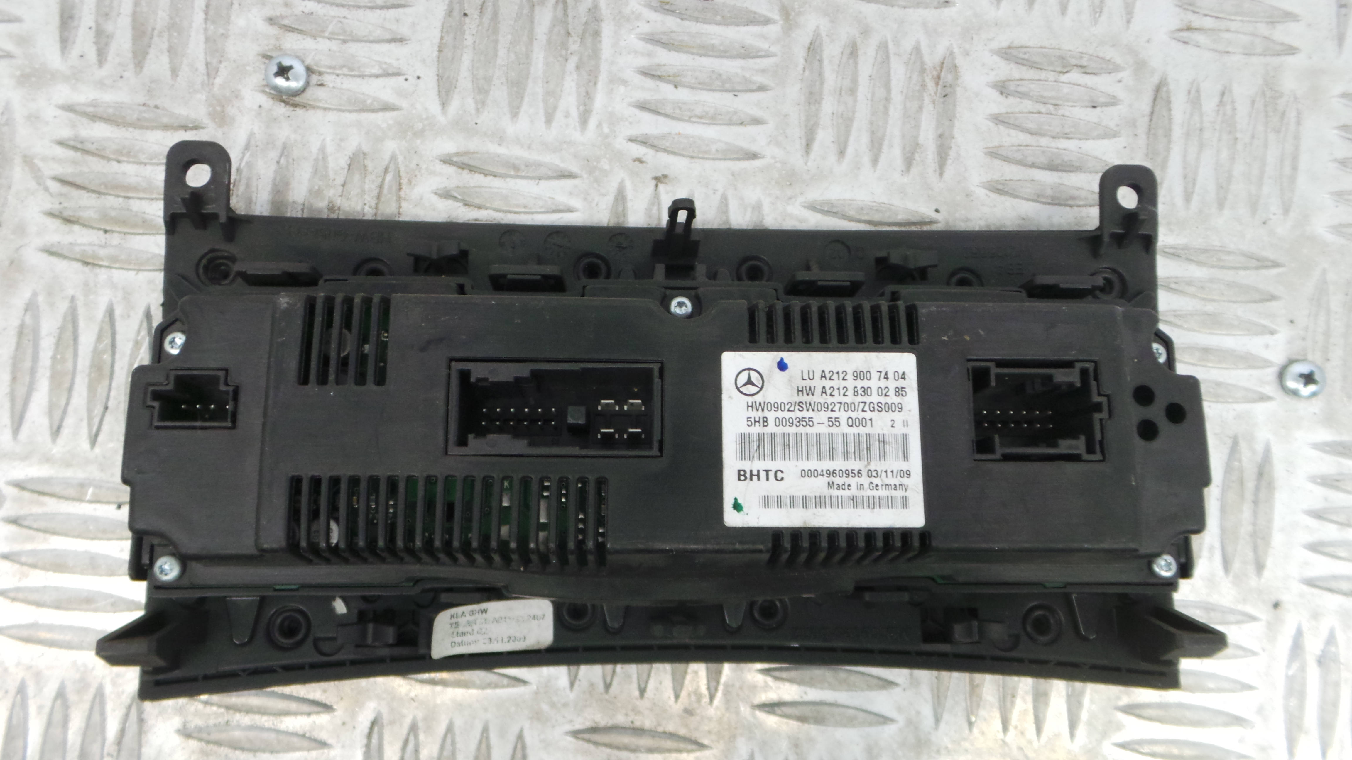 Comando da Sofagem / Climatronic A2129007404 - MERCEDES-BENZ E-CLASS (W212)-33183519