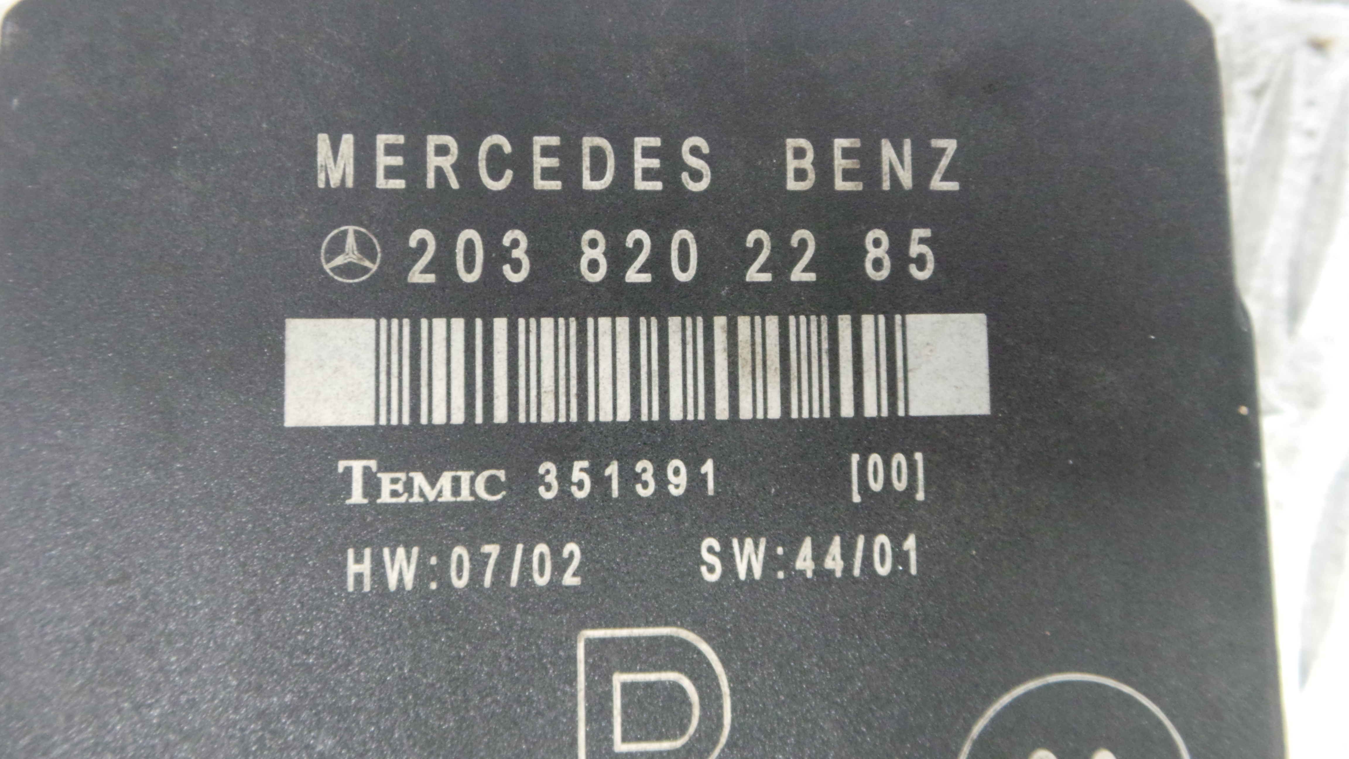 Modulo Electrónico 2038202285 - MERCEDES-BENZ C-CLASS (W203)-33184311
