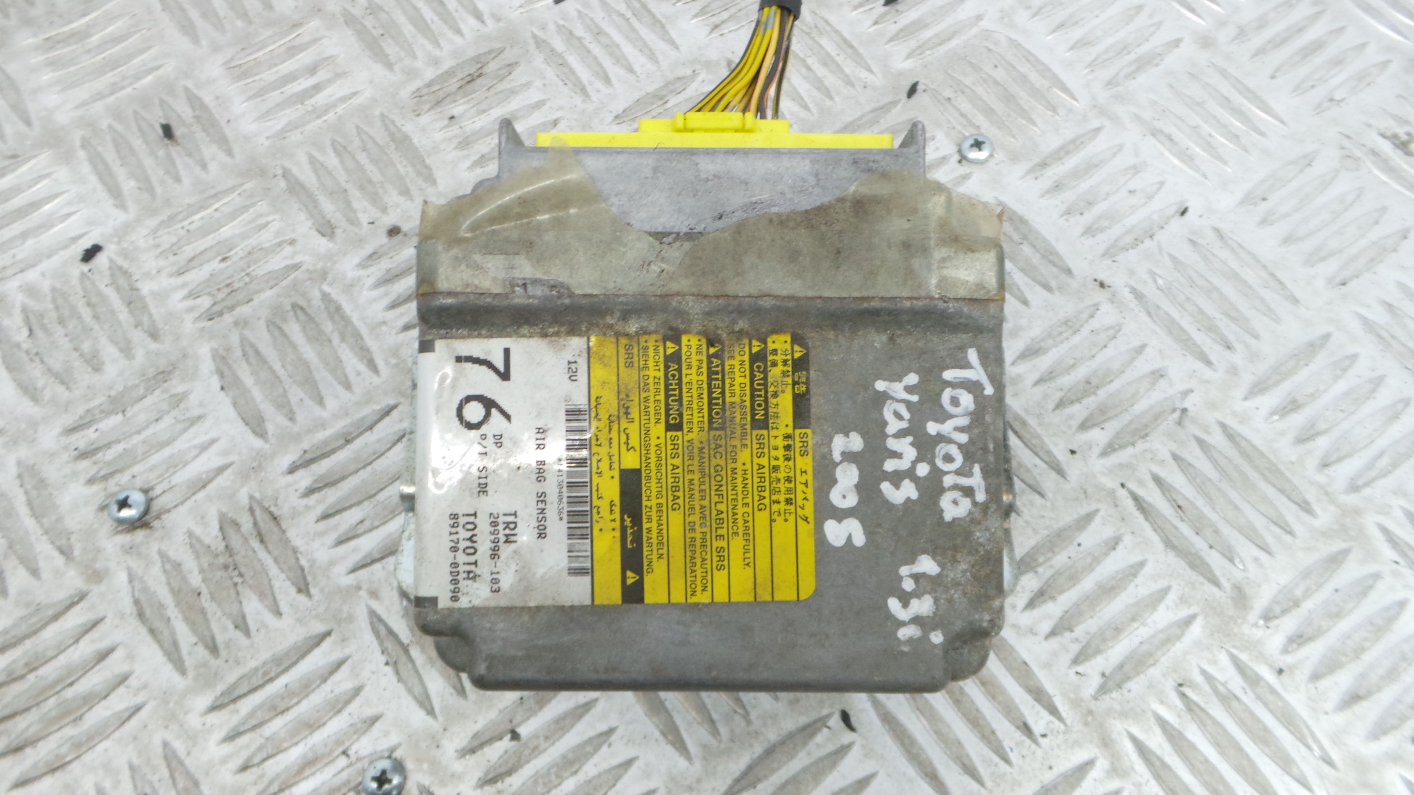 Centralina de Airbags 89170-0D090 - TOYOTA YARIS VERSO VAN (_P2_)-33184344 Centralina de Airbags 89170-0D090 - TOYOTA YARIS VERSO VAN (_P2_)-33184344