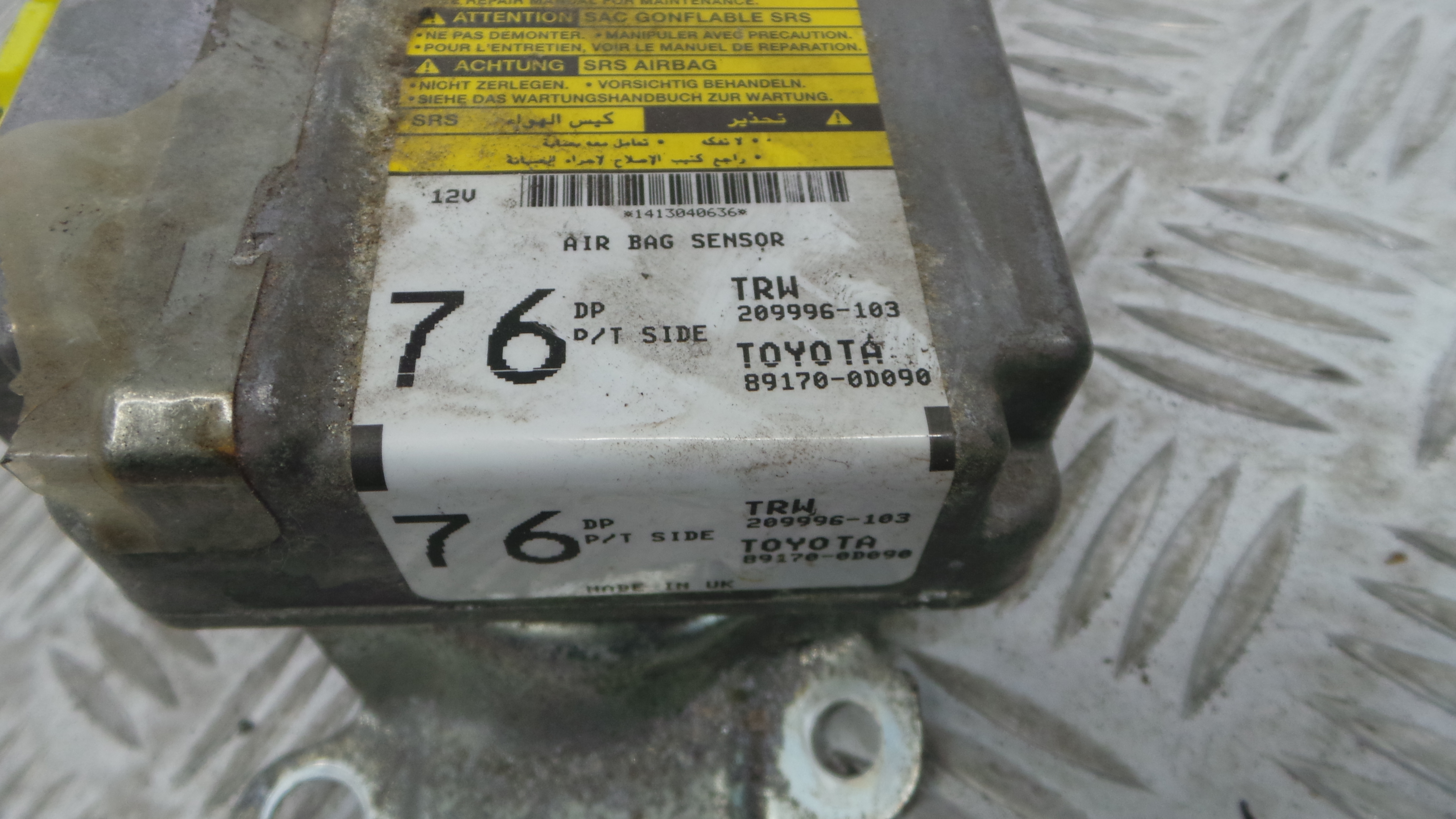 Centralina de Airbags 89170-0D090 - TOYOTA YARIS VERSO VAN (_P2_)-33184344