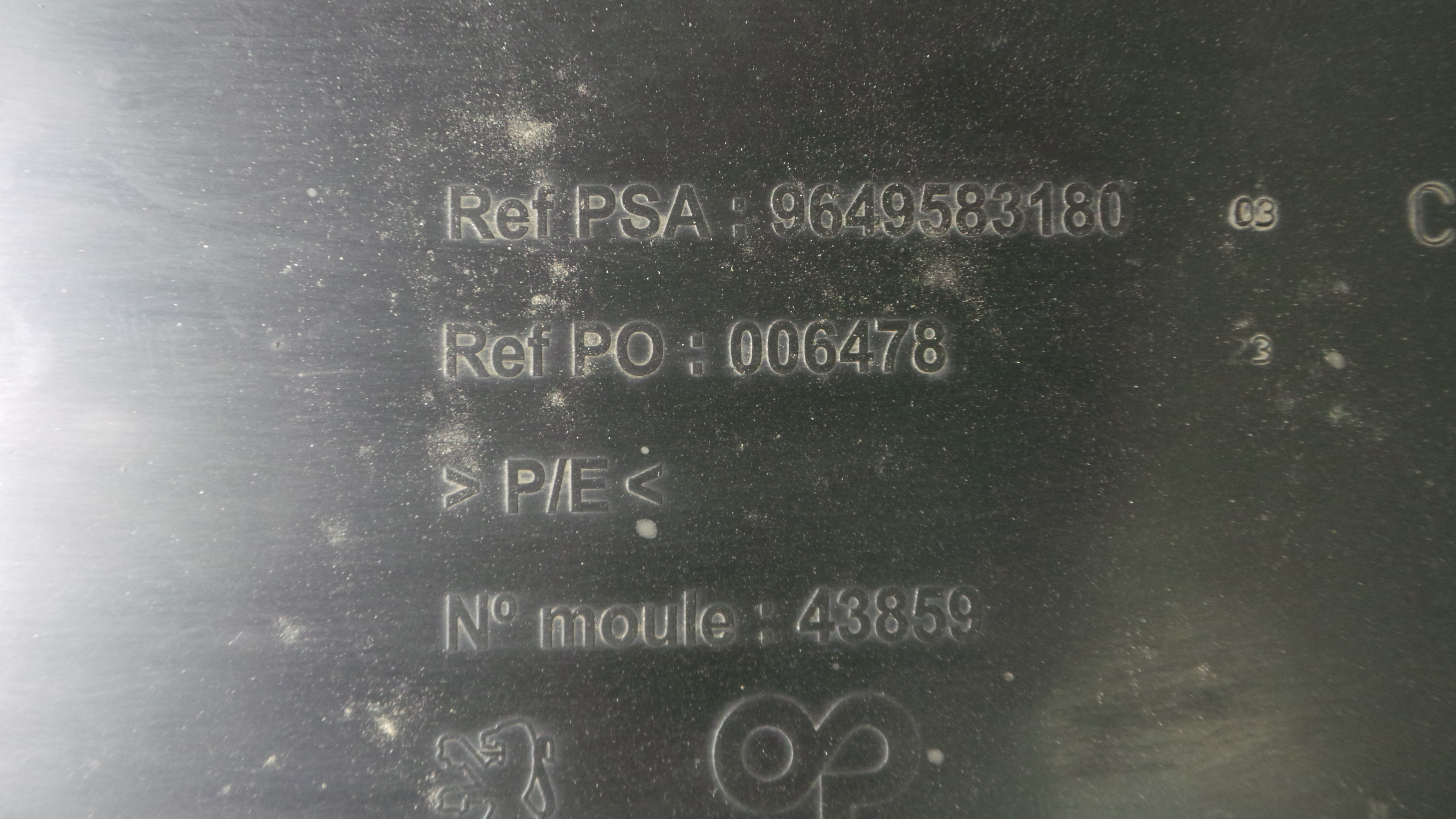 Reforço do Para Choques Frente  9649583180 - PEUGEOT 207 (WA_, WC_), 207/207+ (WA_, WC_)-33185369