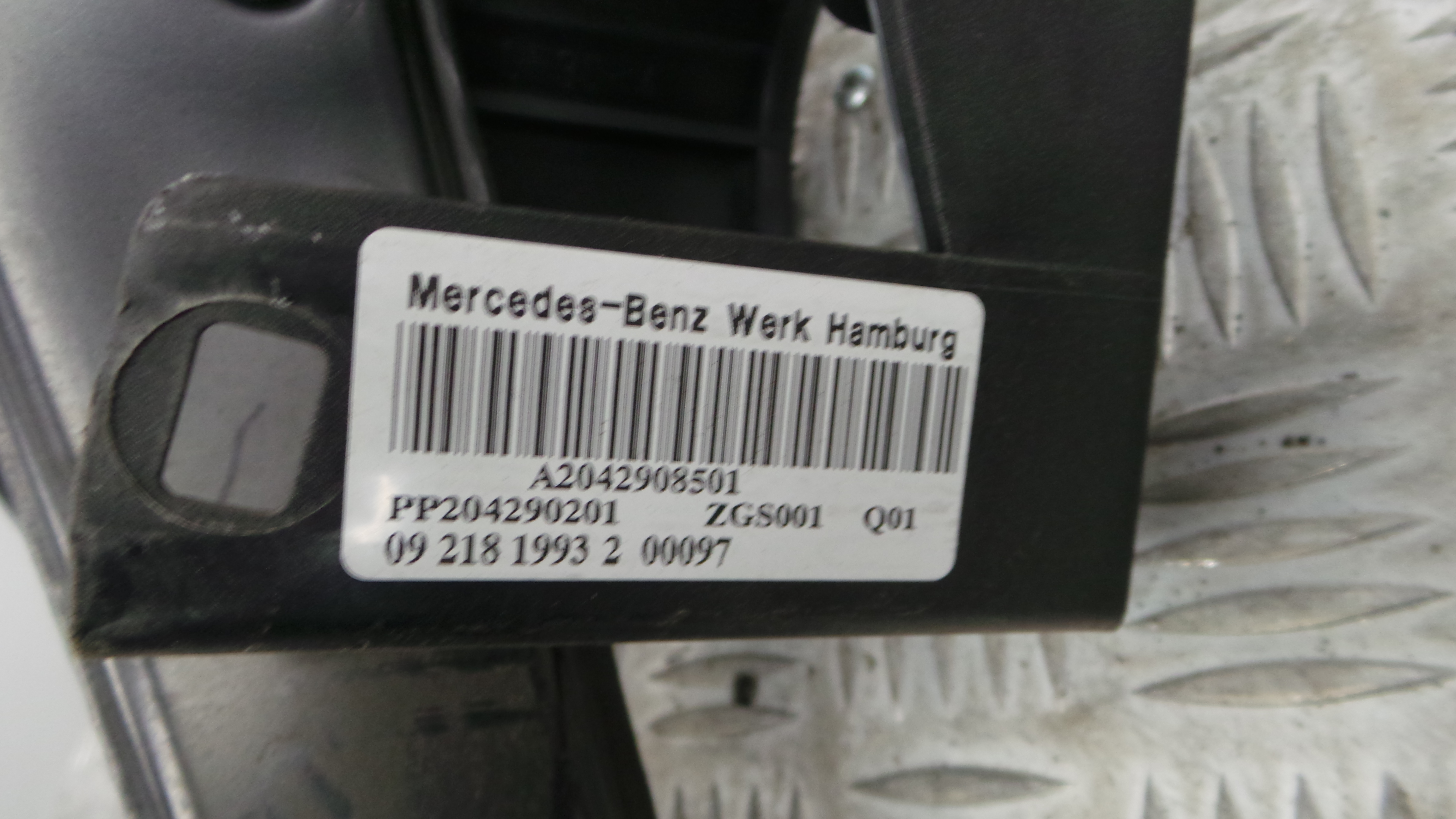 Pedal do Travão A2042908501 - MERCEDES-BENZ C-CLASS (W204)-33185587