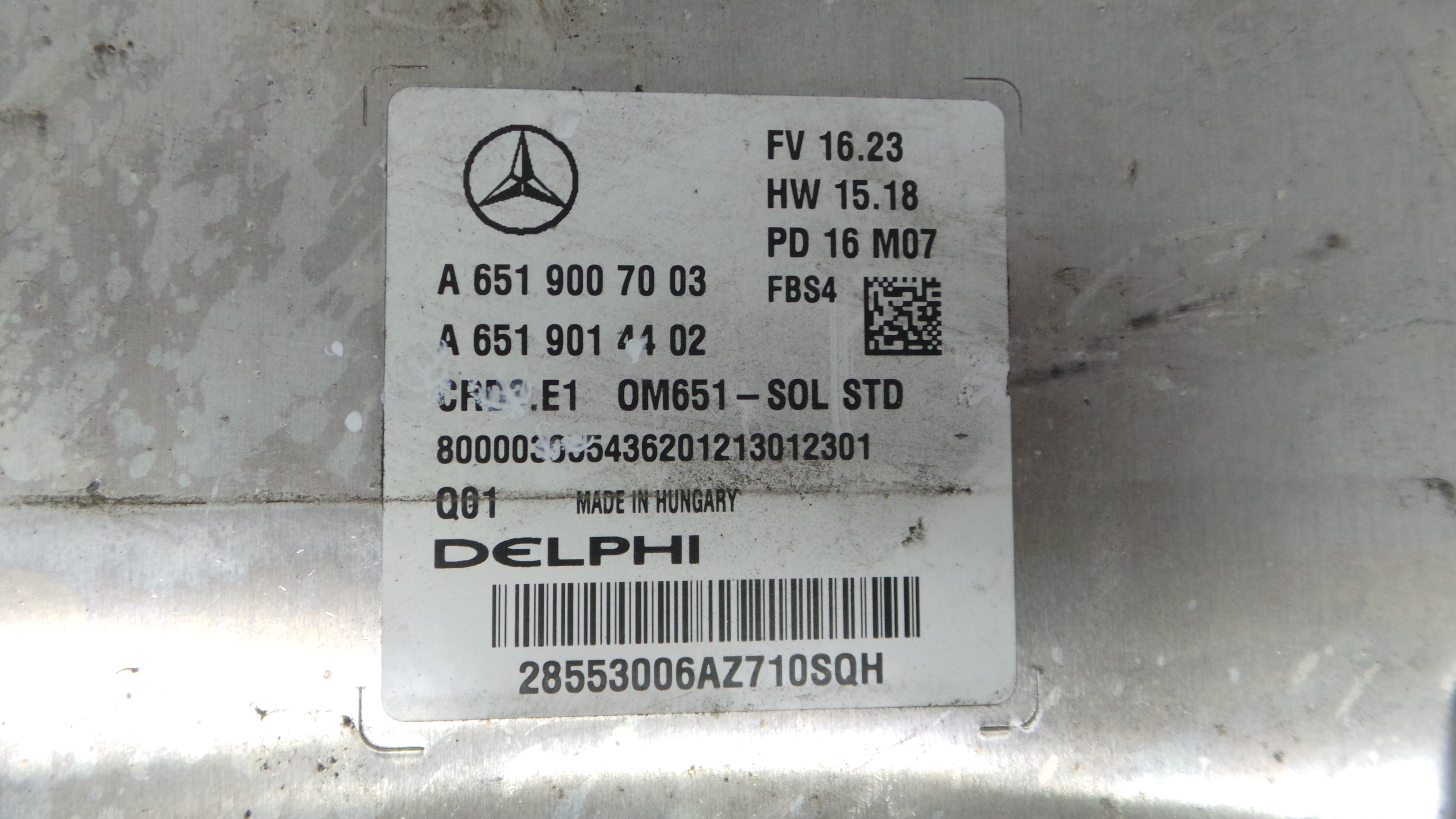 Centralina do Motor A6519007003 - MERCEDES-BENZ CLA Coupé (C117)-33186311