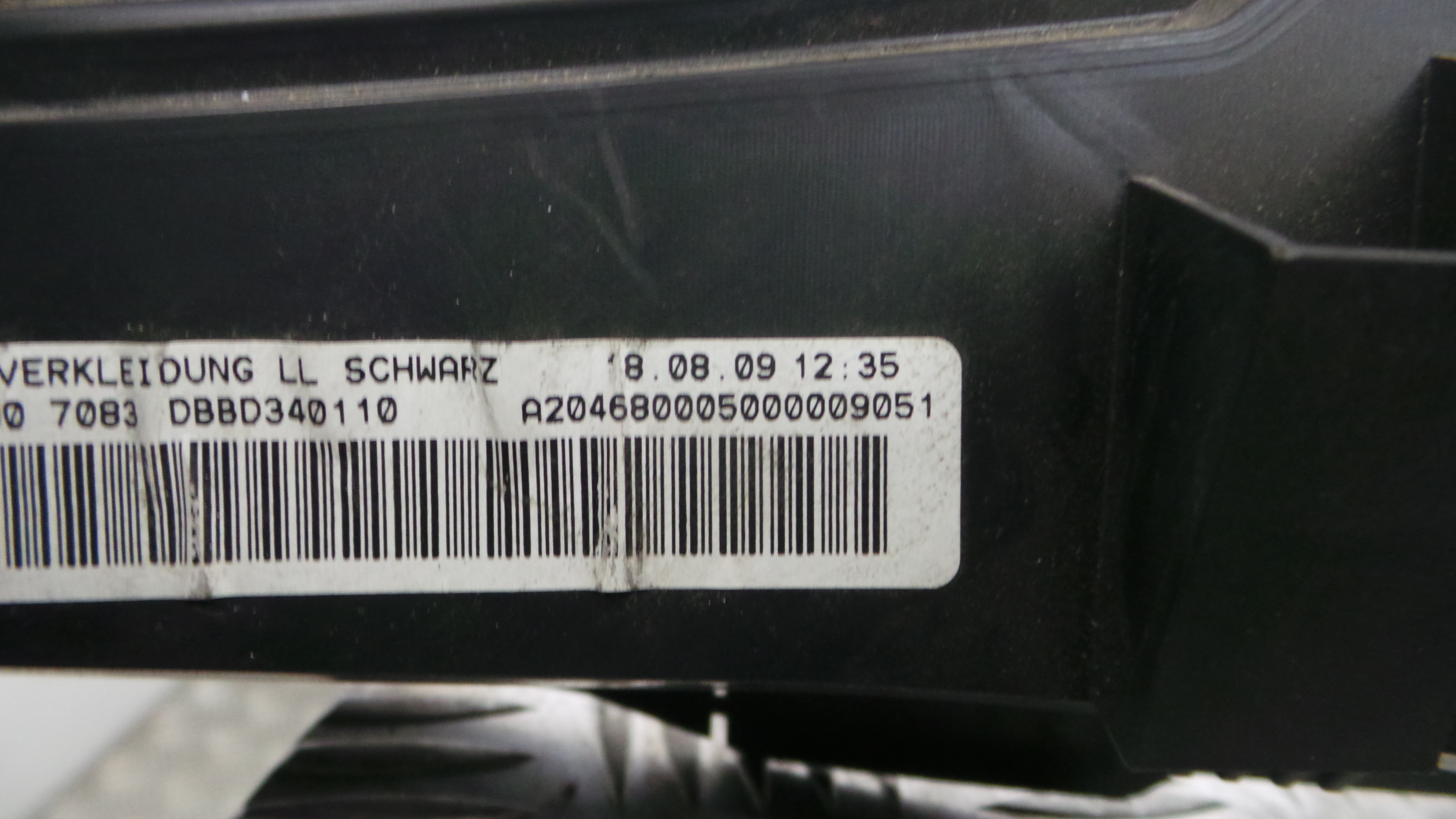 Apoio de Braço Central A204680005000009051 - MERCEDES-BENZ C-CLASS (W204)-33189312