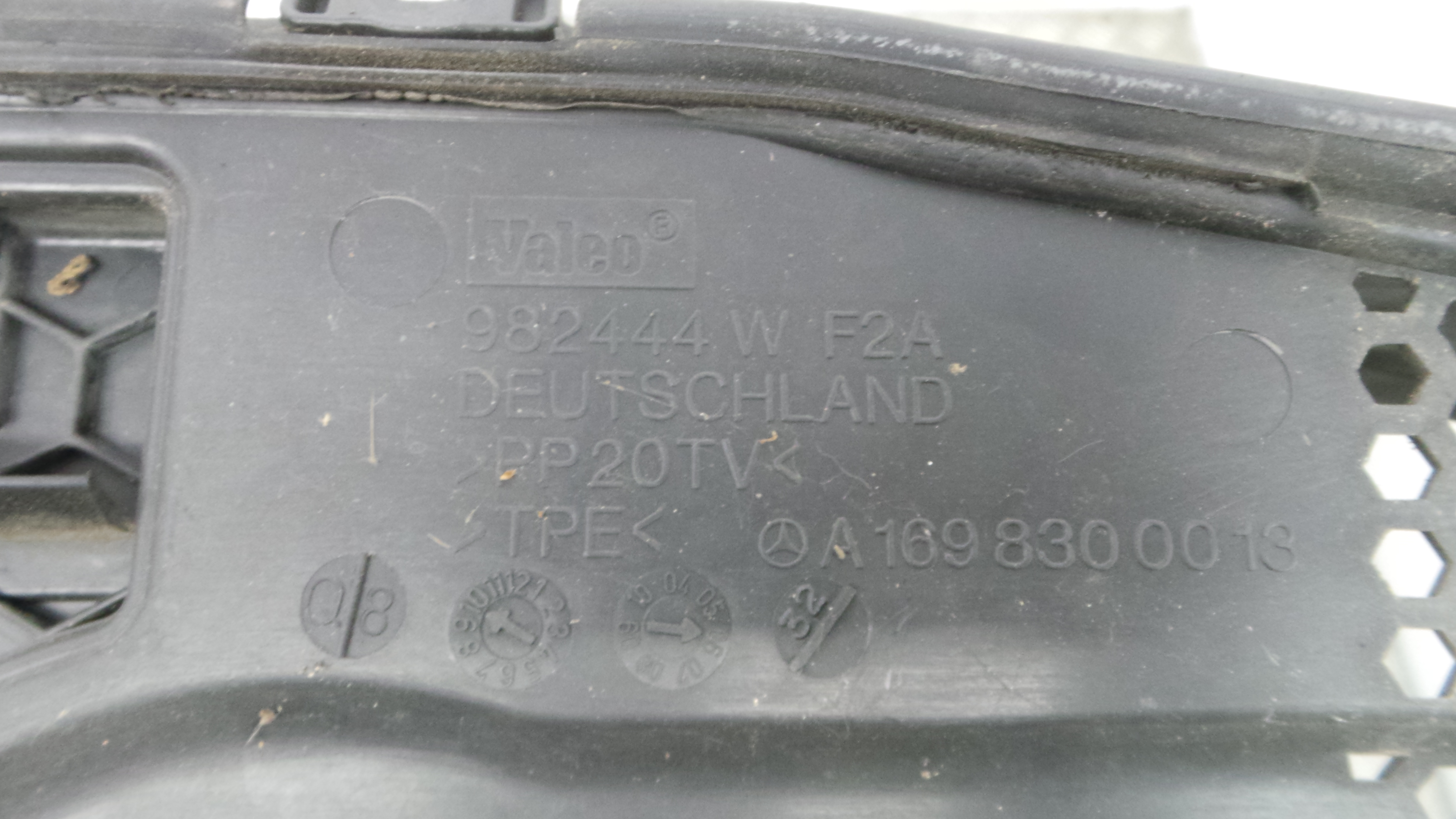 Torpedo A1698300013 - MERCEDES-BENZ B-CLASS Sports Tourer (W245)-33189323