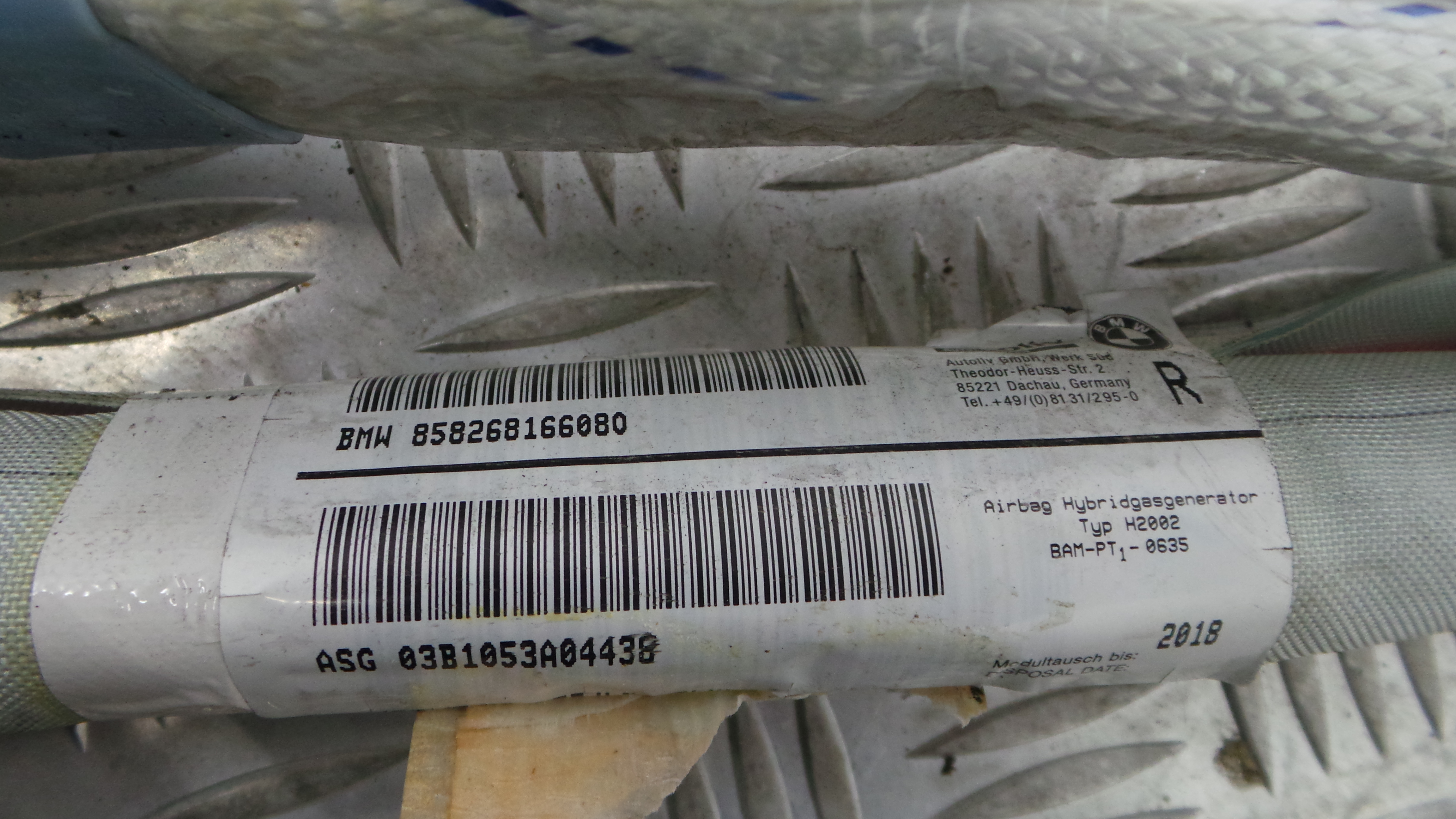 Airbags de Cortina Dto 85.82-68166080 - BMW 3 Touring (E46)-33190127