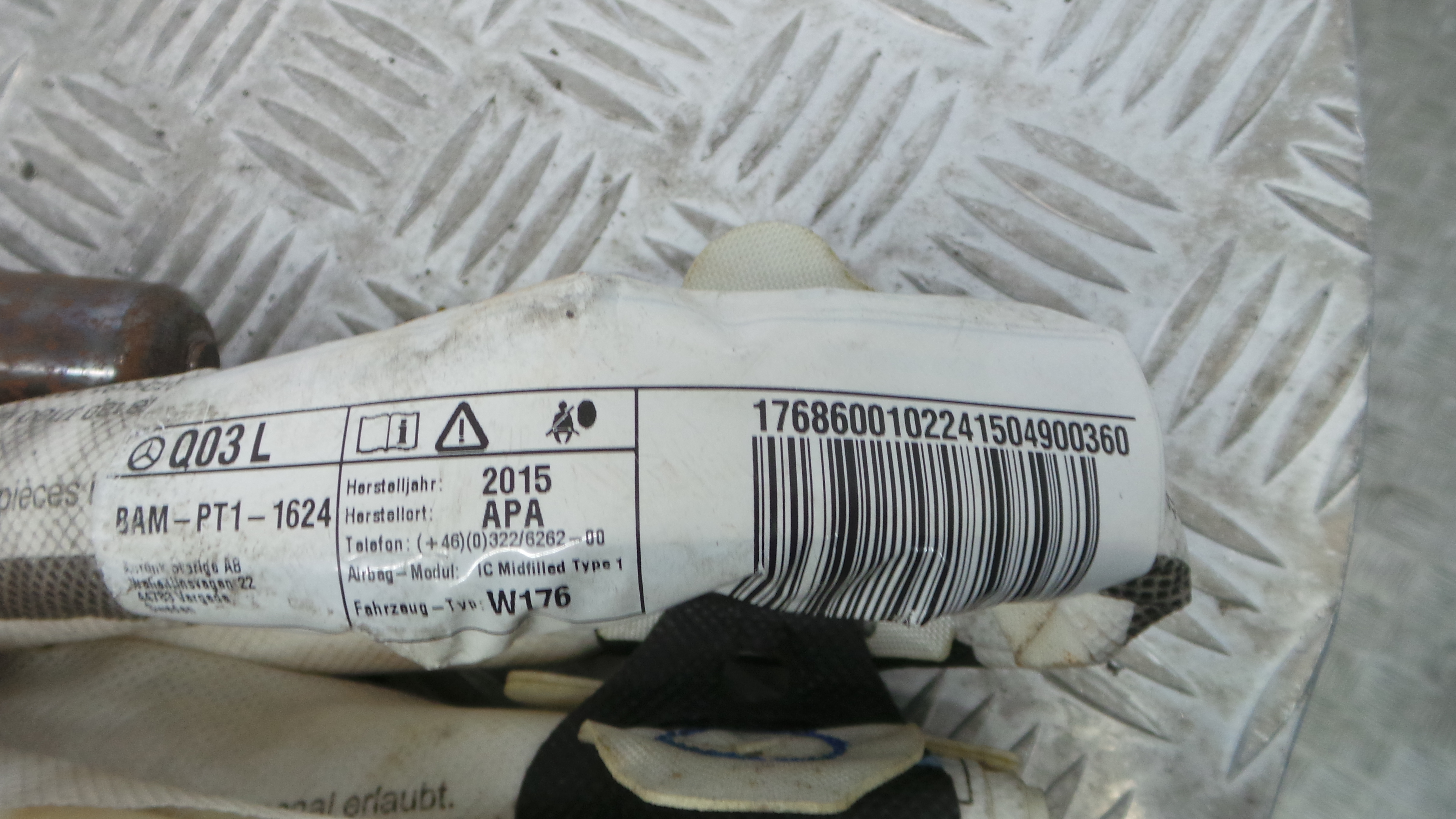 Airbags de Cortina Esq 1768600102 - MERCEDES-BENZ A-CLASS (W176)-33190129