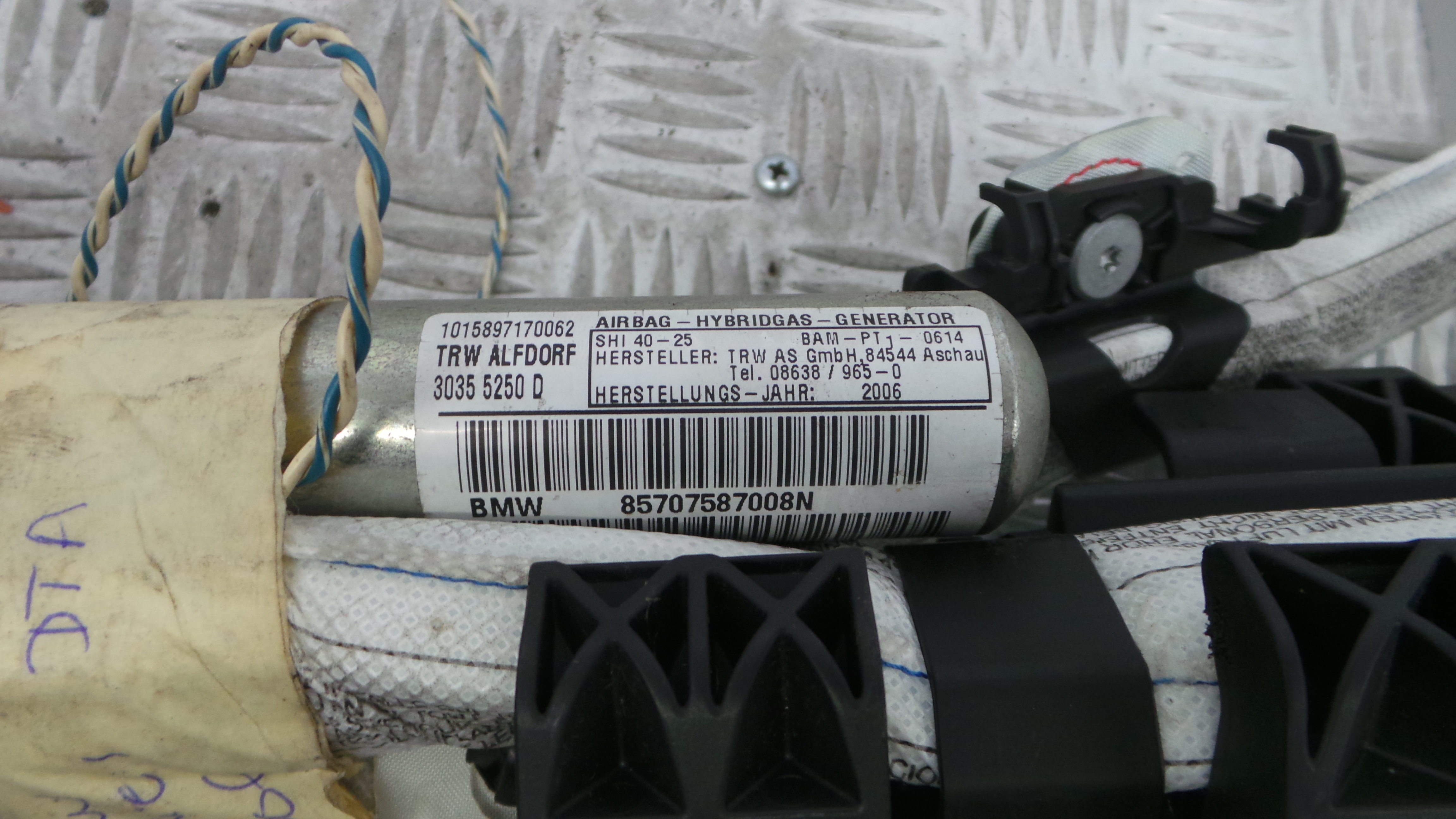 Airbags de Cortina Dto 85.70-7587008N - BMW 1 (E87)-33190161