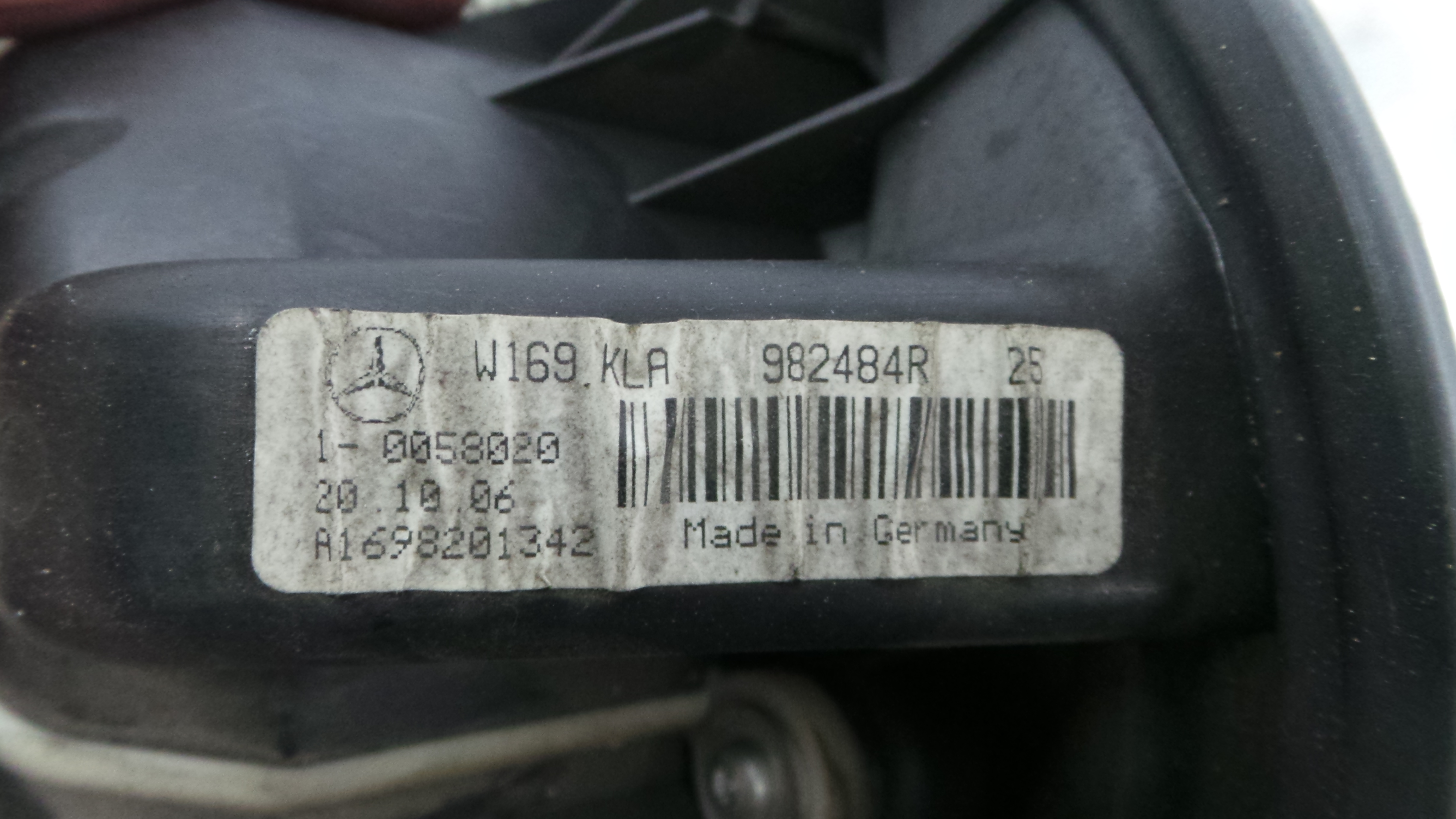 Motor da Chauffage / Motor de Sofagem A1698201342 - MERCEDES-BENZ B-CLASS Sports Tourer (W245)-33190169