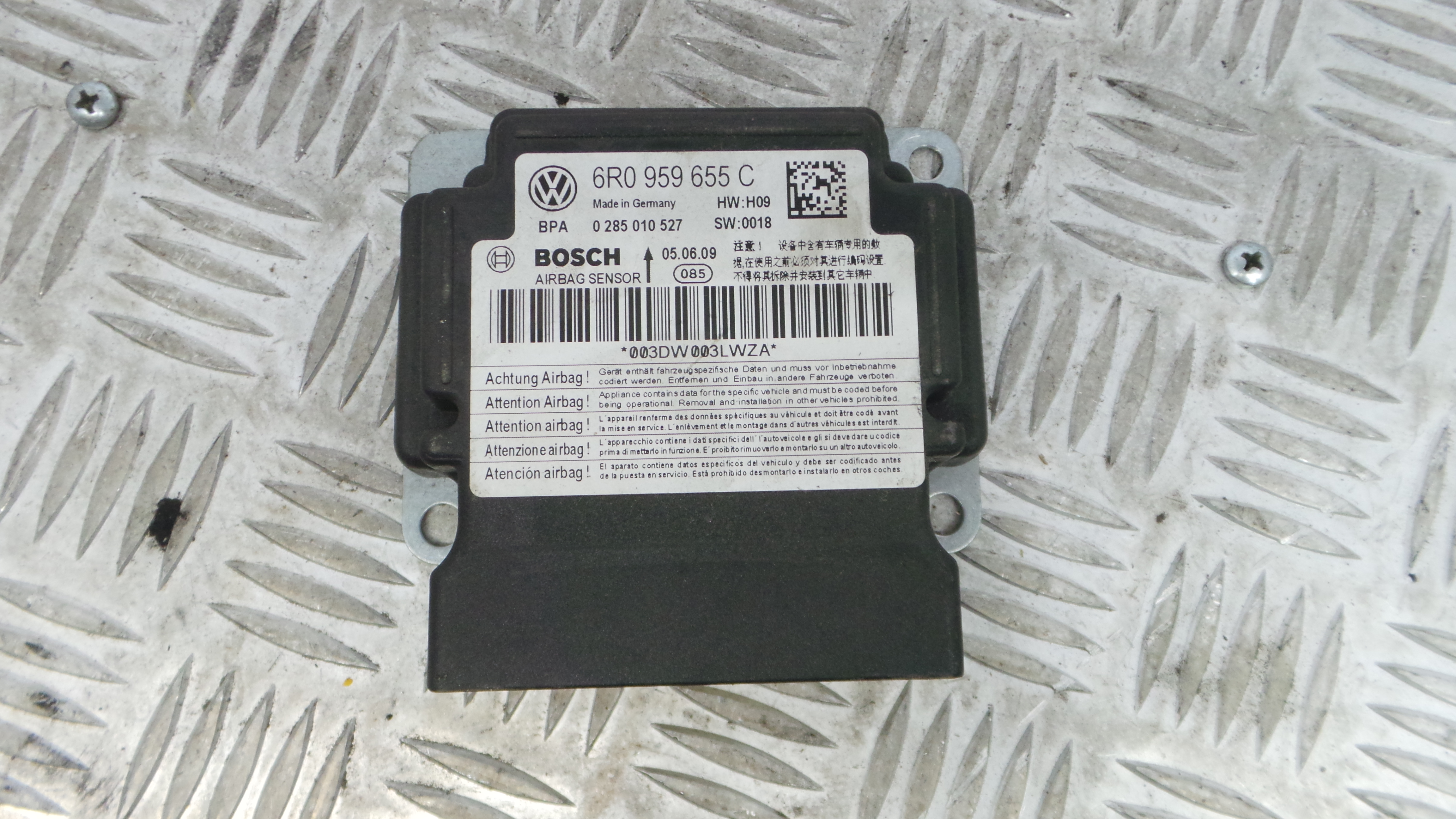 Centralina de Airbags 6R0959655C - VW POLO V (6R1, 6C1)-33195264