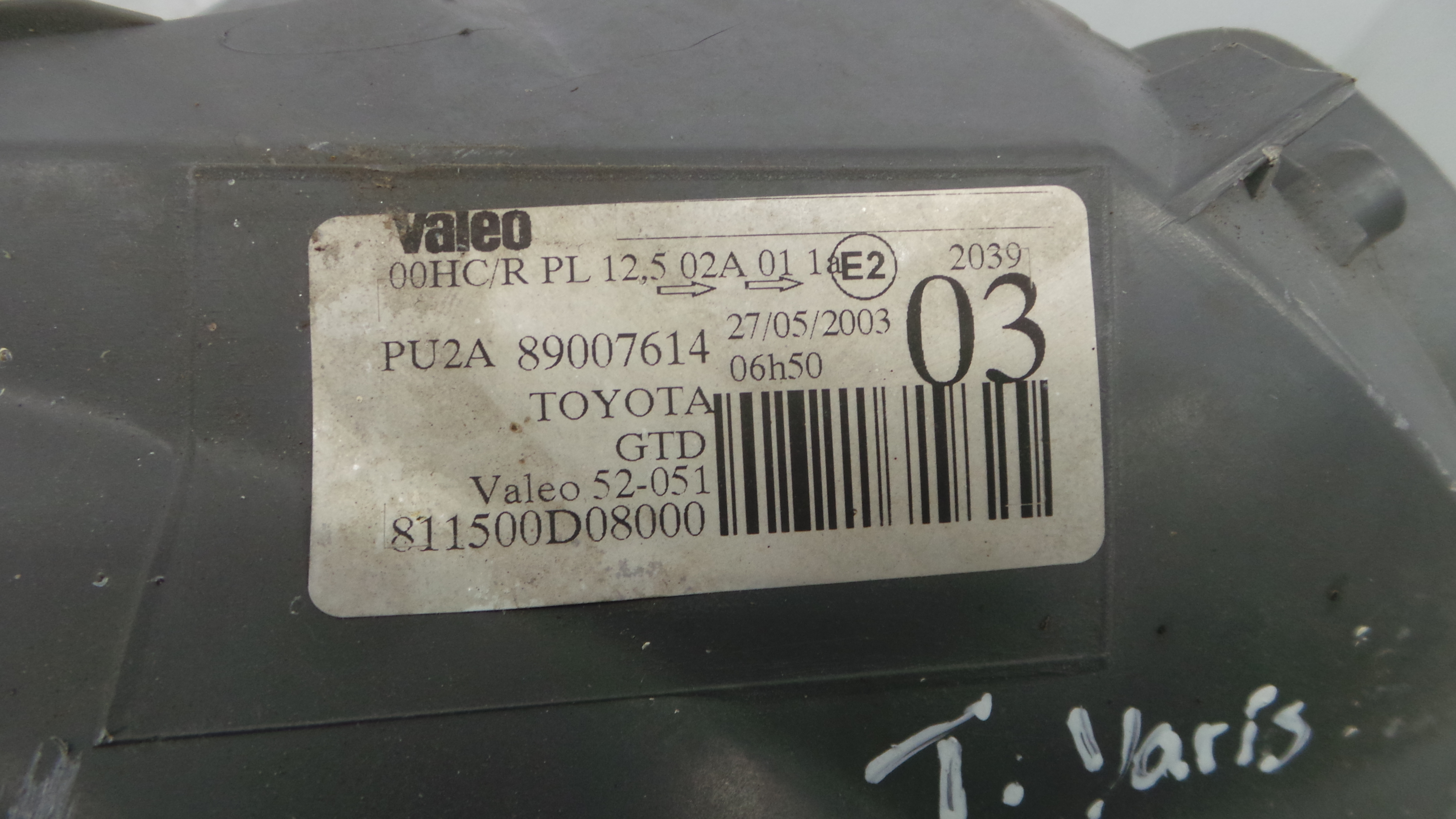 Ótica Esq 89007614 - TOYOTA YARIS (_P9_), YARIS/VITZ (_P9_)-33196310