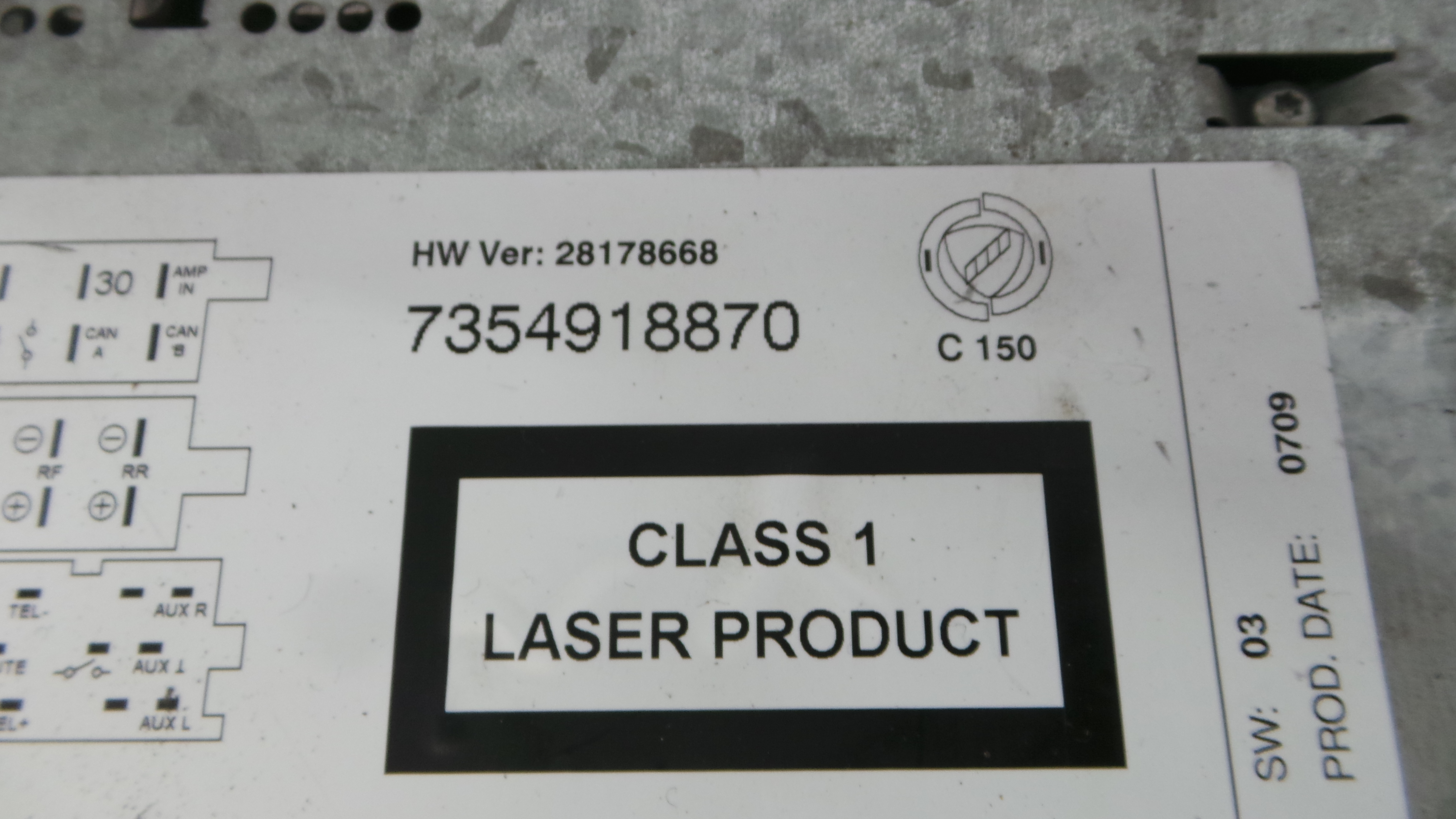 Auto-rádios 7354918870 - FIAT GRANDE PUNTO (199_)-33203515