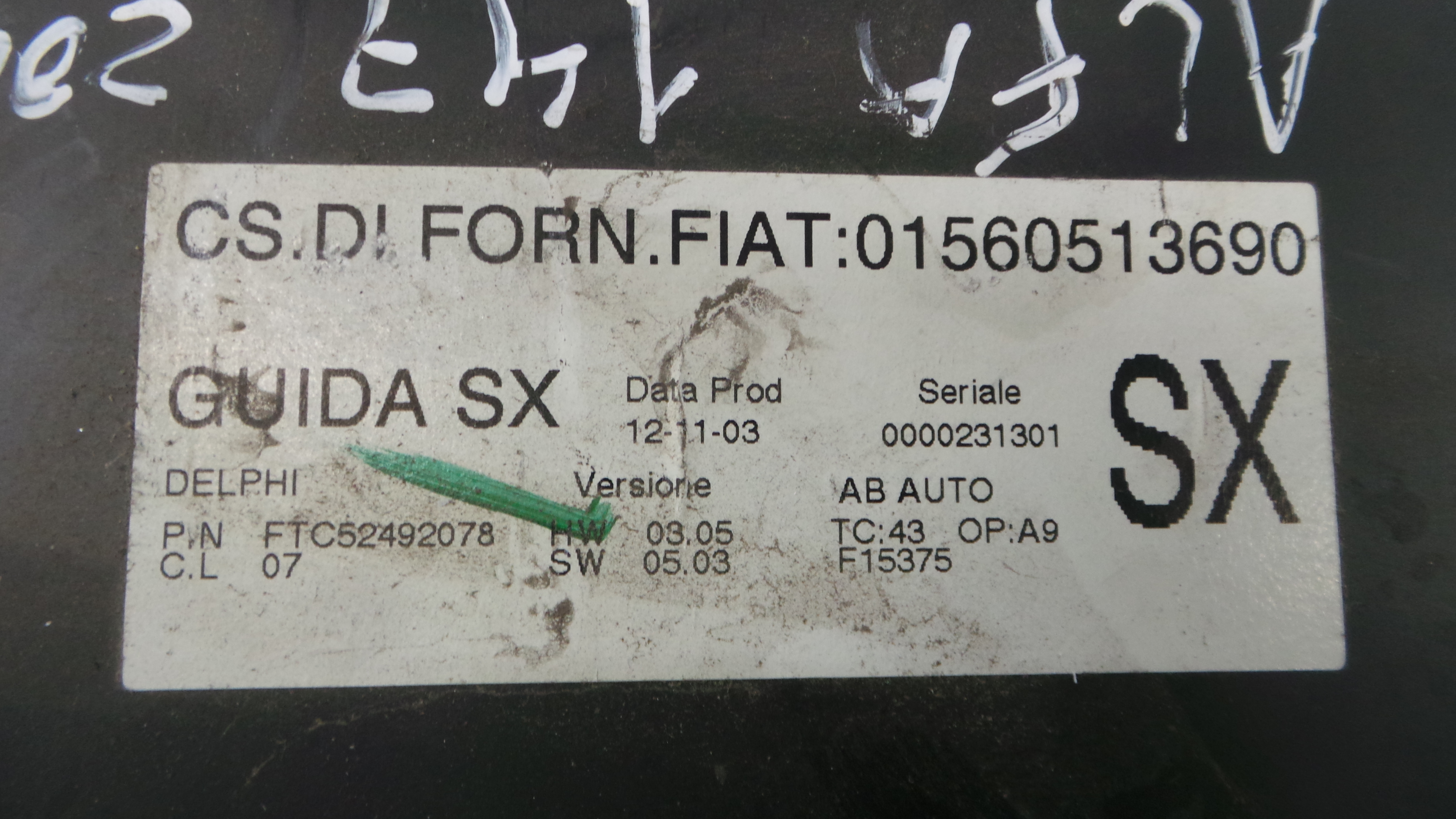 Comando da Sofagem / Climatronic 01560513690 - ALFA ROMEO 147 (937_)-33203553