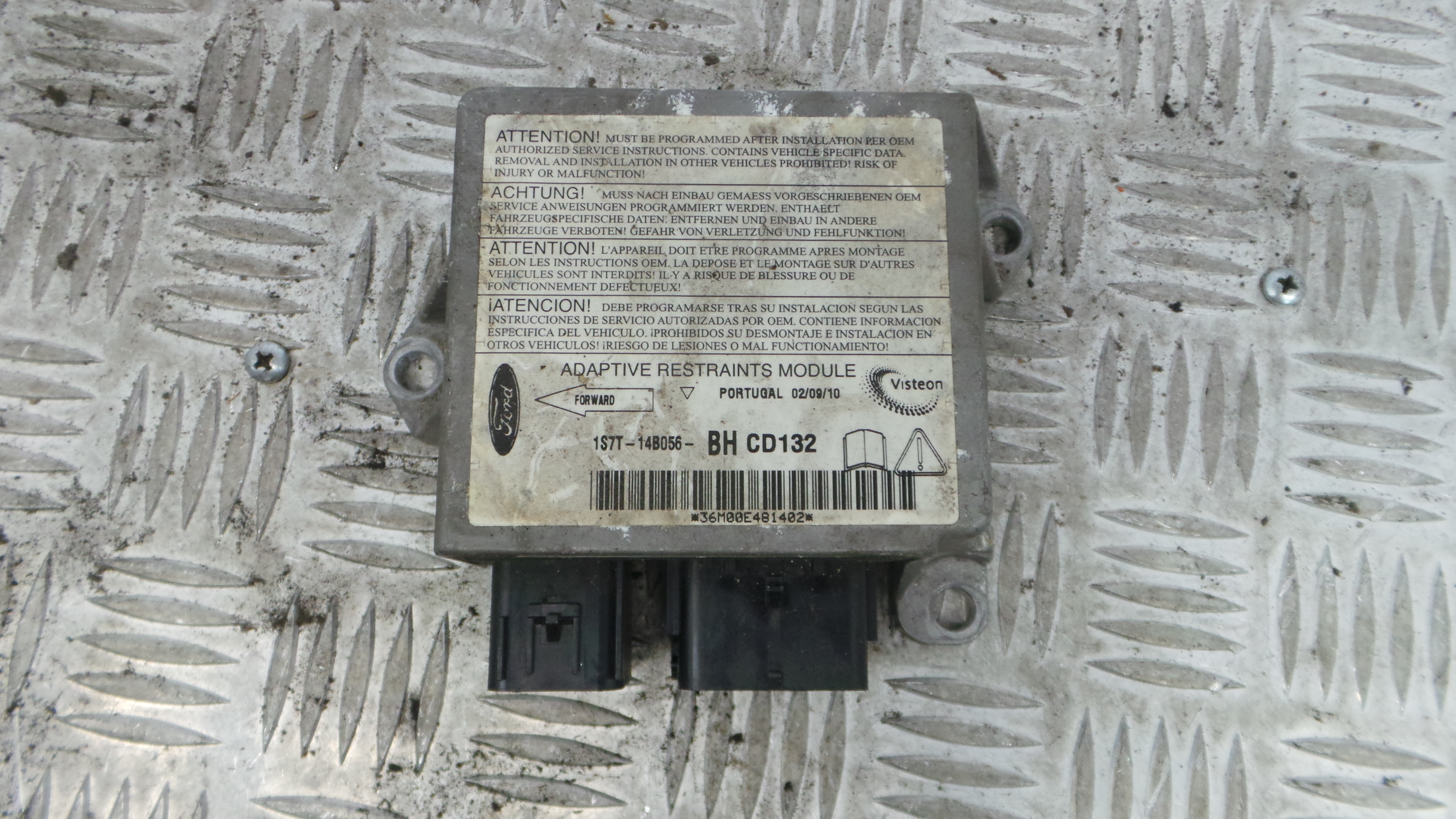 Centralina de Airbags 1S7T-14B056-BH - FORD MONDEO III (B5Y)-33250767