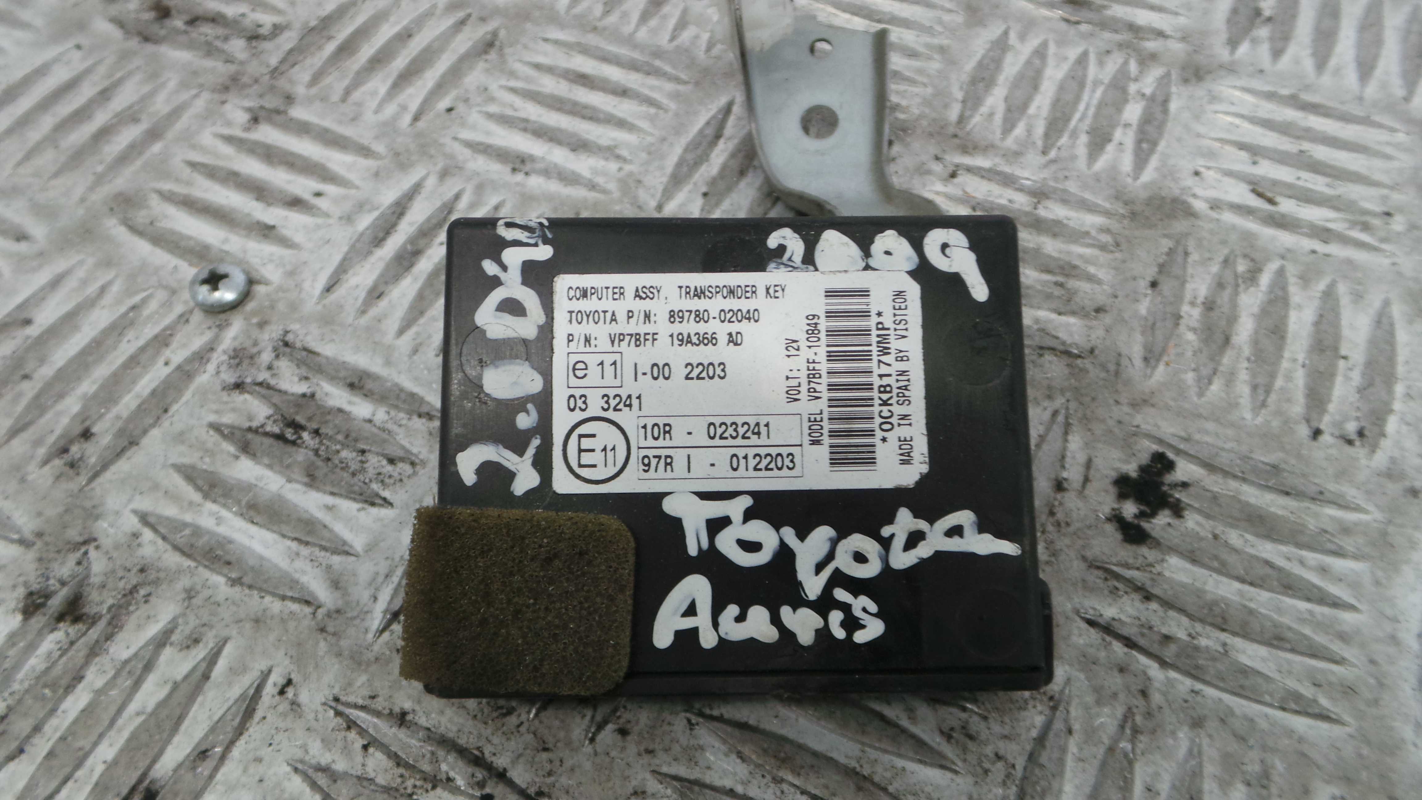 Centralina de Ignição (imobilizador) 89780-02040 - TOYOTA AURIS (_E15_), COROLLA (_E15_)-33250845